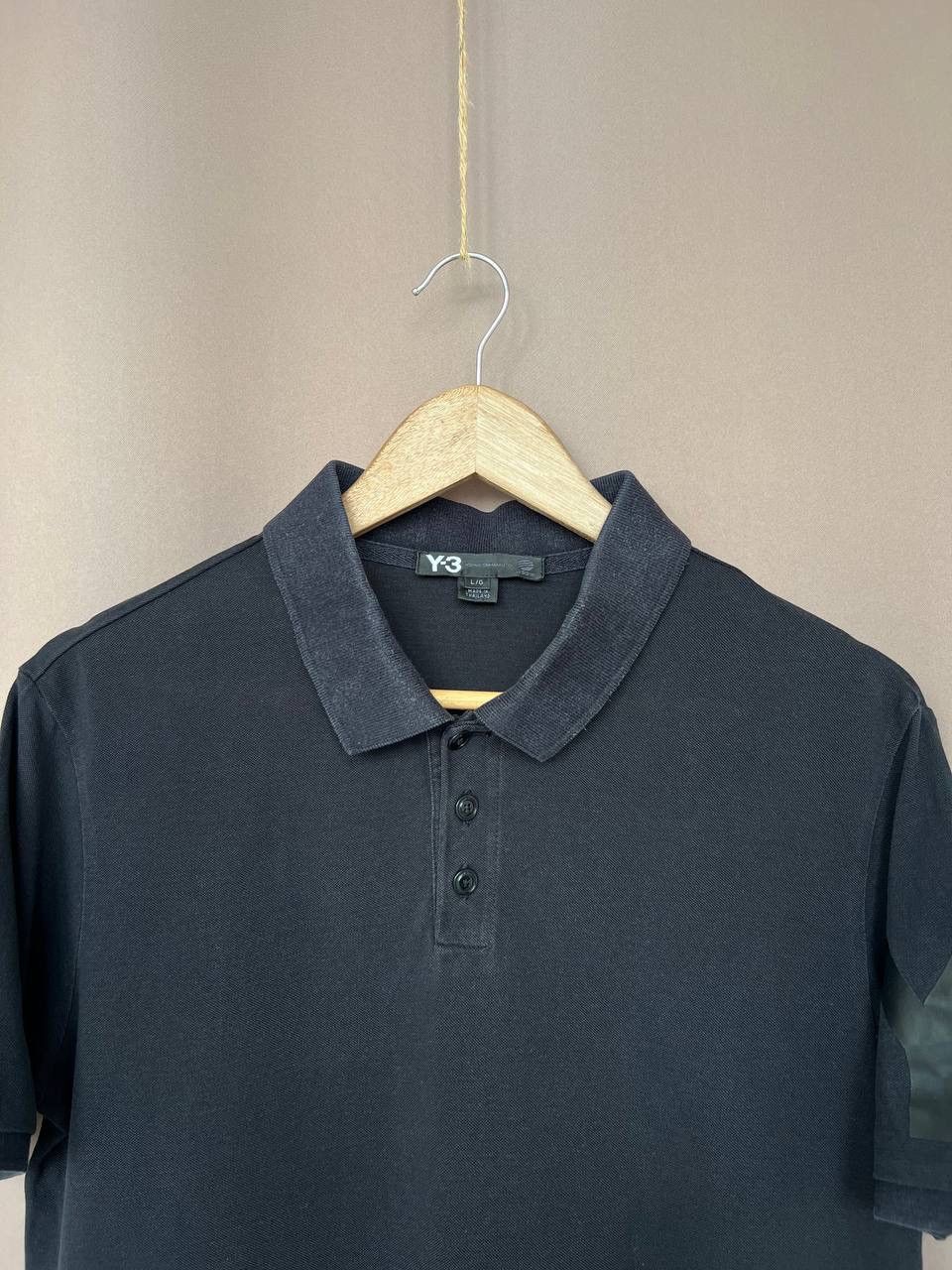 Yohji Yamamoto Y-3 Yohji Yamamoto Polo Shirt Mens Size M/L Sleeve Logo Size US L / EU 52-54 / 3 - 2 Thumbnail