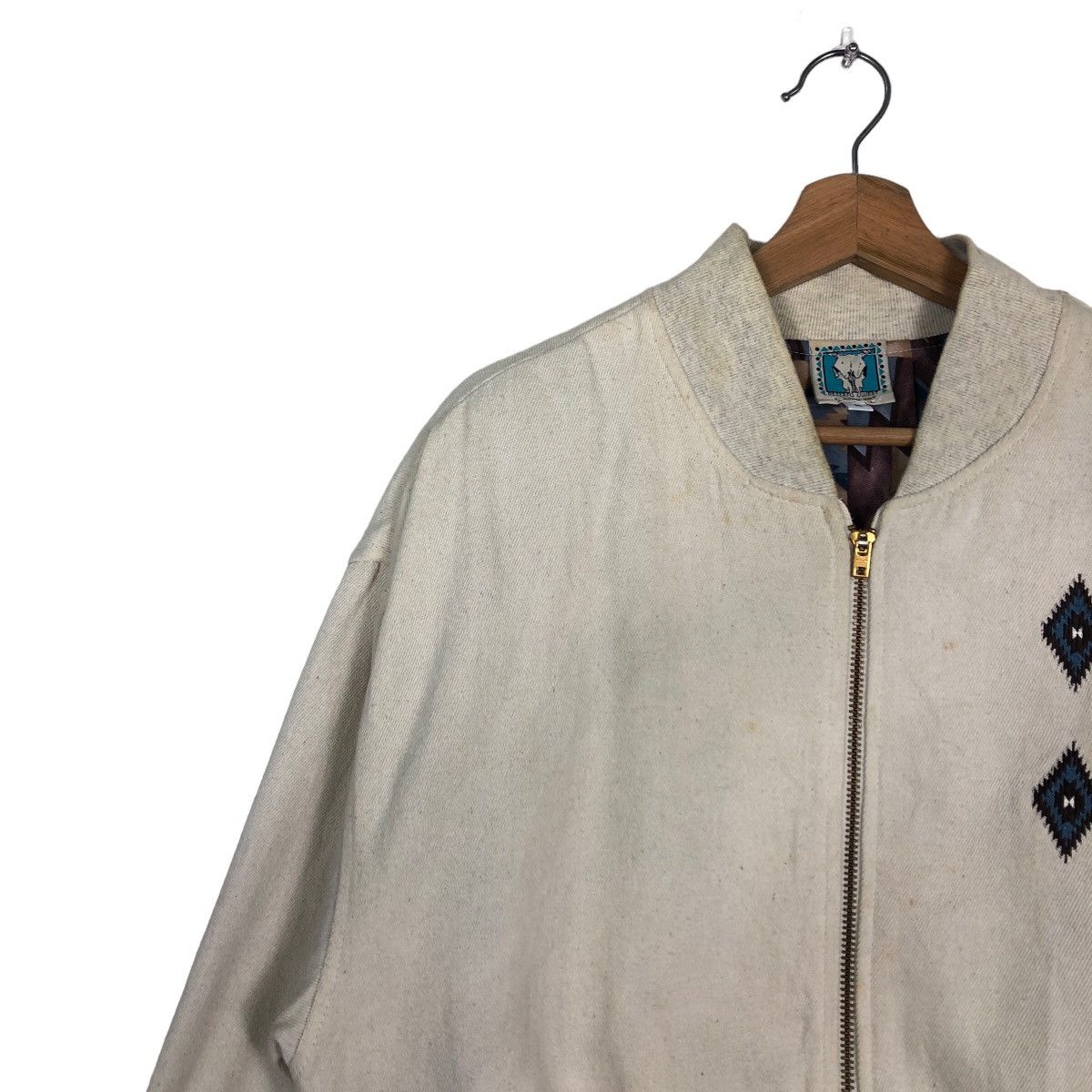 Japanese Brand 🔥90’s Vintage Bomber Jacket Desert West Navajo Aztec Lining Size US M / EU 48-50 / 2 - 6 Thumbnail