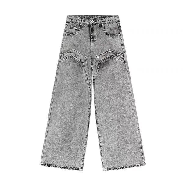 VIBE Vintage wash baggy micro flare jeans Size US 30 / EU 46 - 3 Thumbnail