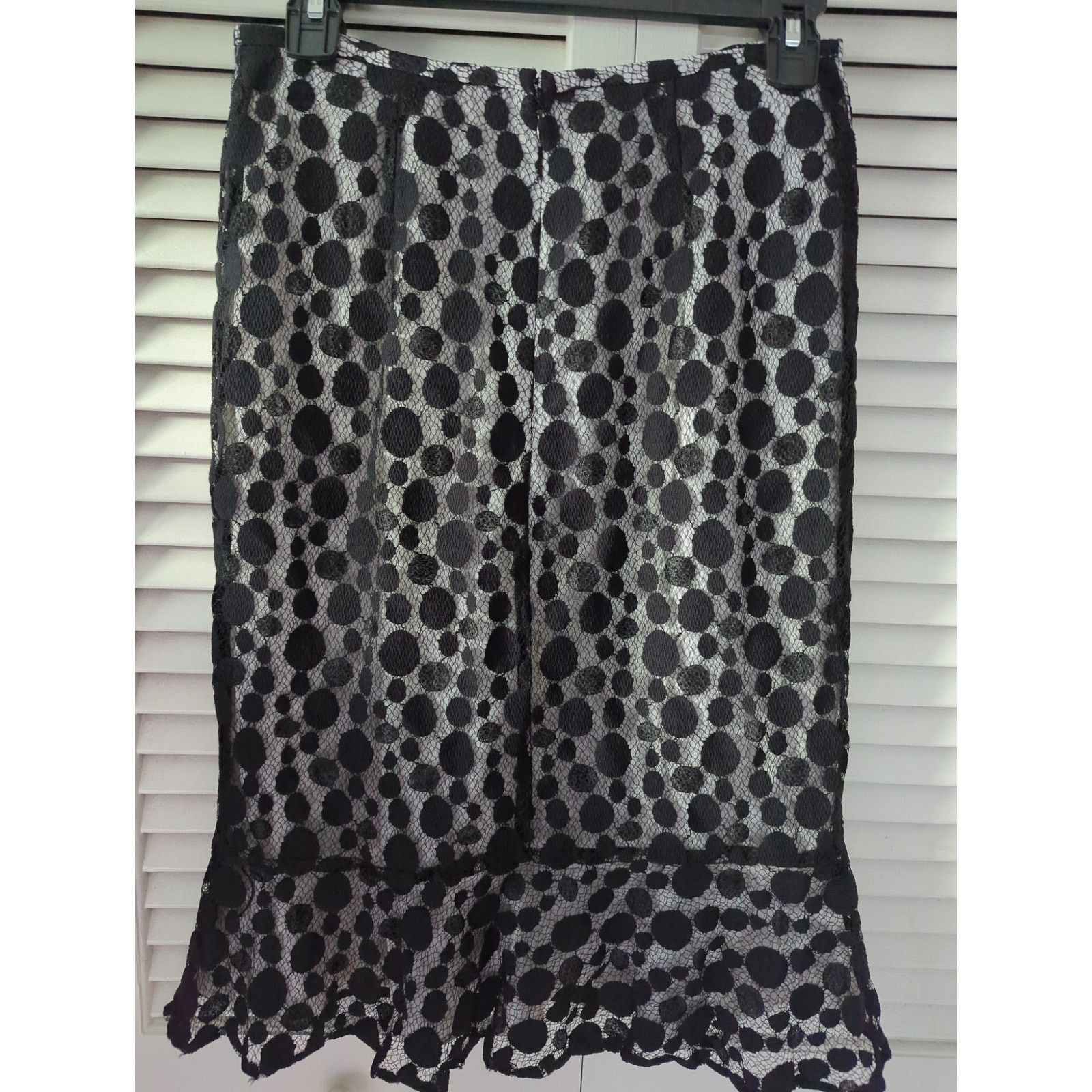 Other Vintage Drama Black Lace Overlay Pencil Skirt -Sz 2 Size 26" / US 2 / IT 38 - 4 Thumbnail