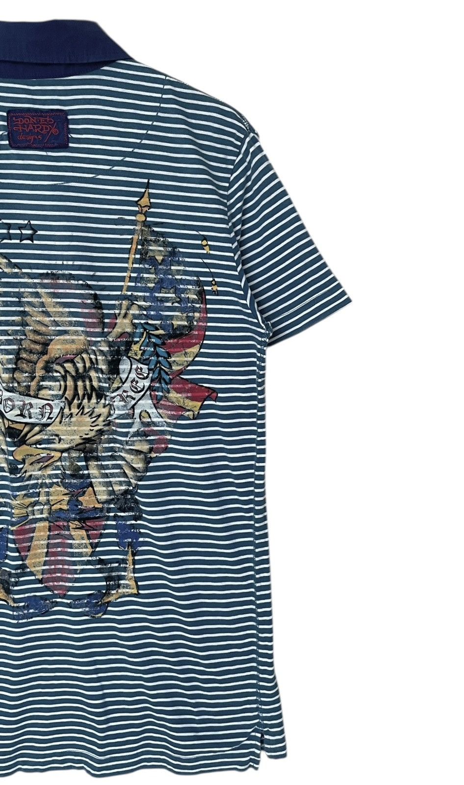 Ed Hardy Vintage Brand Ed Hardy Stripe Shirt 2000s Size US M / EU 48-50 / 2 - 6 Thumbnail