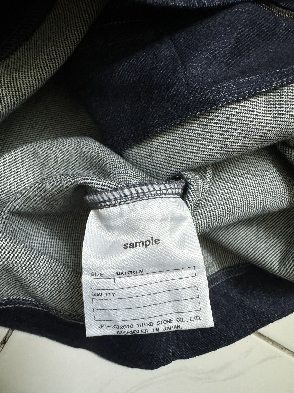 Japanese Brand × Julius julius_7 2010 goth ik; denim overshirt jacket sample Size US M / EU 48-50 / 2 - 8 Thumbnail