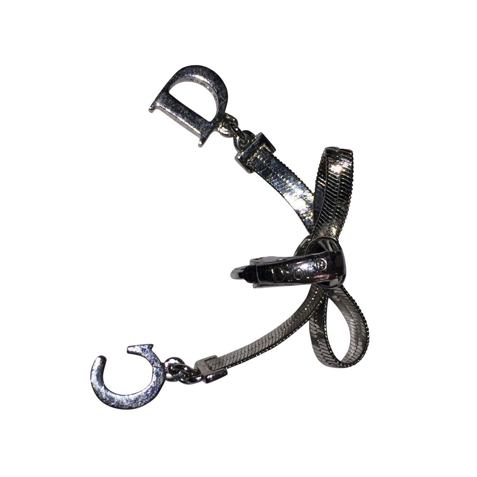 Dior Christian Dior CD Bow with Dangle Monogram Earrings Size ONE SIZE - 5 Thumbnail