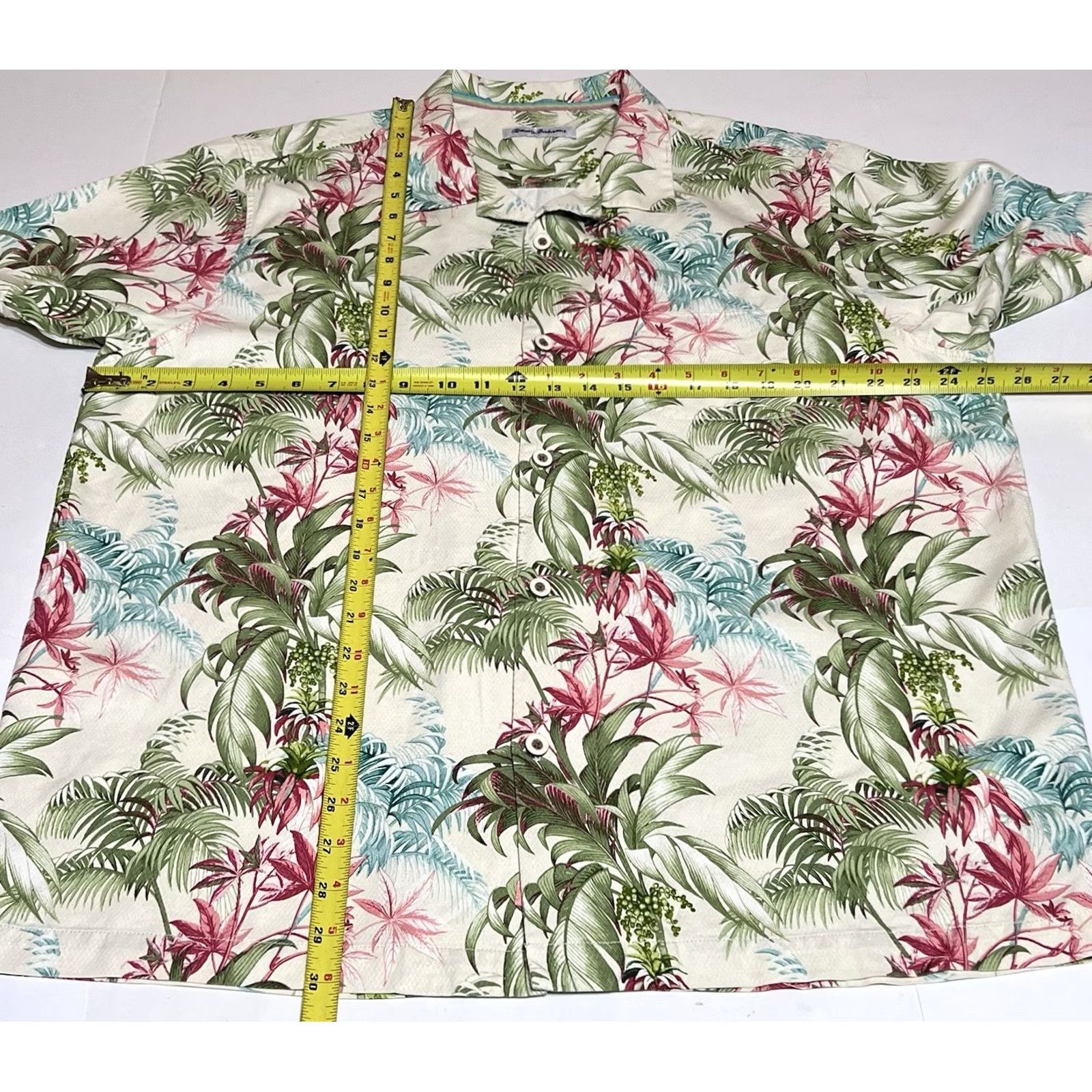 Tommy Bahama Tommy Bahama Mens XL Floral Silk Hawaiian Camp Shirt Button Front Short Sleeve Multicolor Size US XL / EU 56 / 4 - 4 Thumbnail