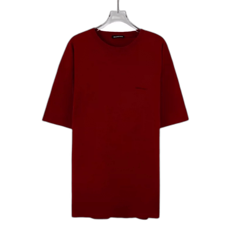 Balenciaga Balenciaga Red Printed Cotton Short Sleeve T-Shirt Size US L / EU 52-54 / 3 - 1 Thumbnail
