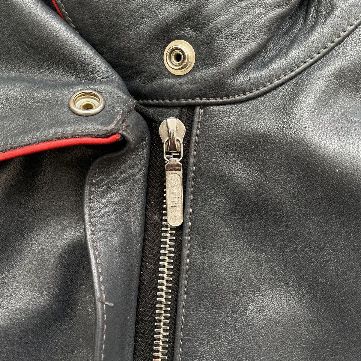 Leather Vintage 90s Italiy Leather Motorcycle Racing Suit Jacket Size M / US 6-8 / IT 42-44 - 8 Thumbnail