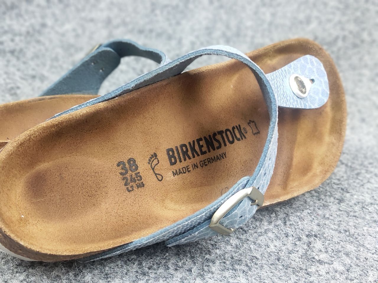 Birkenstock Birkenstock gizeh bf shiny snake Orthopedic slippers sandals Size US 8 / IT 38 - 14 Thumbnail