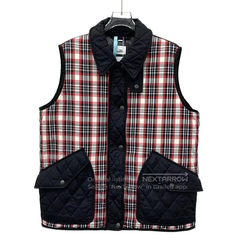 Burberry Women's Color Block Down Vest.