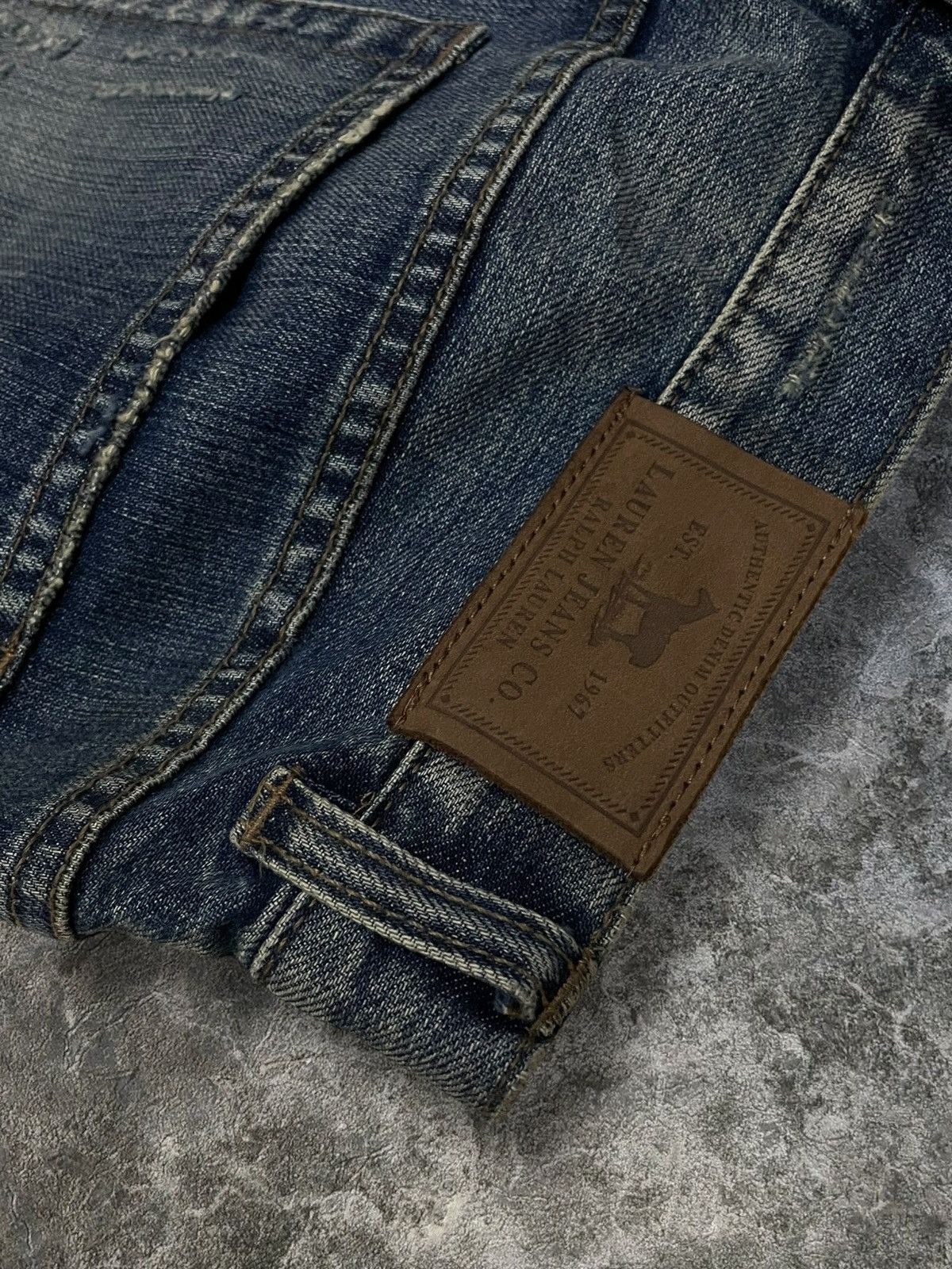 Designer × Polo Ralph Lauren × Vintage Vintage Designer Polo Ralph Lauren Flared Patchwork Jeans Size US 32 / EU 48 - 14 Thumbnail
