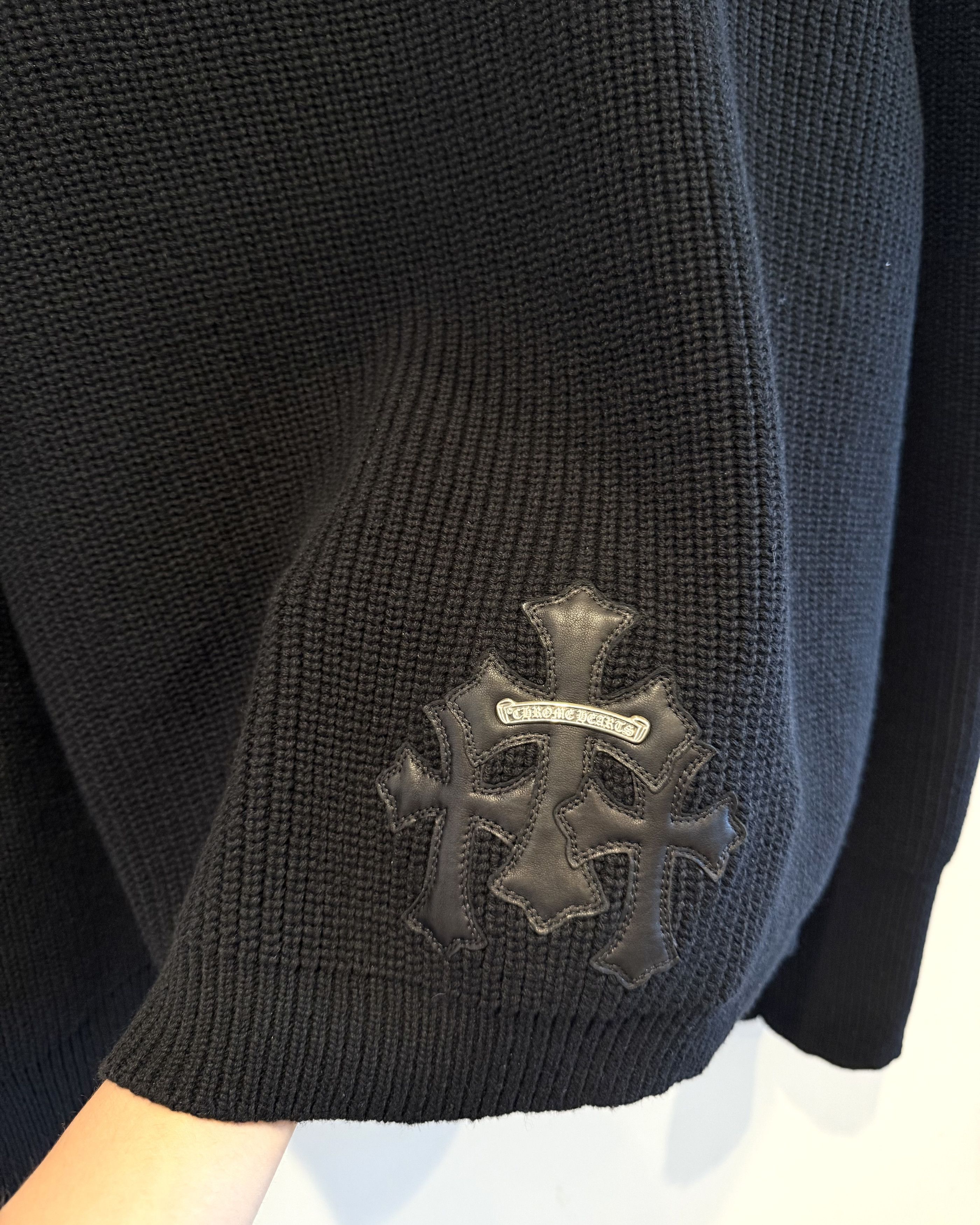 Chrome Hearts Chrome Hearts Triple Cross Patch Knit Sweater Size US M / EU 48-50 / 2 - 2 Thumbnail