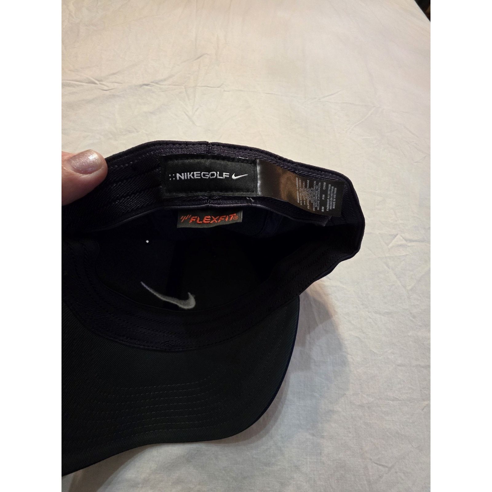 Nike Nike Golf Flex Fit Navy Blue Hat Size ONE SIZE - 5 Thumbnail