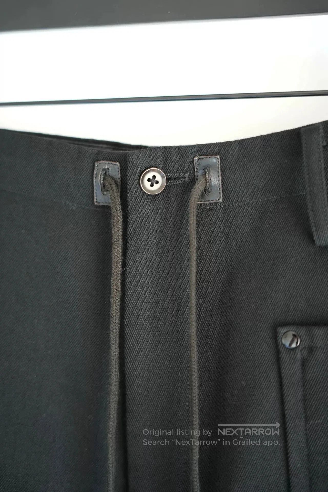 Yohji Yamamoto Yohji Yamamoto 2005 Black Drawstring Pants. Size US 28 / EU 44 - 4 Thumbnail