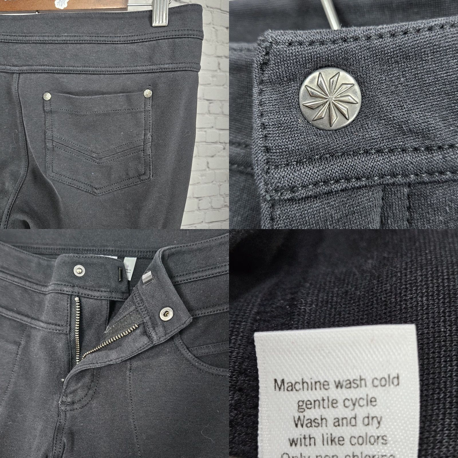 Athleta Athleta Charcoal Stretch Cargo Pocket Activewear Slim Taper Leg Pants 6 (30x28) Women Vel How? Size 28" / US 6 / IT 42 - 9 Thumbnail