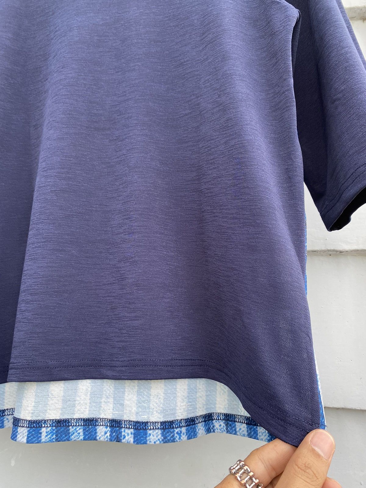 Japanese Brand Silver King Denim Pocket Print Art Longsleeve Japanese Size L / US 10 / IT 46 - 14 Thumbnail