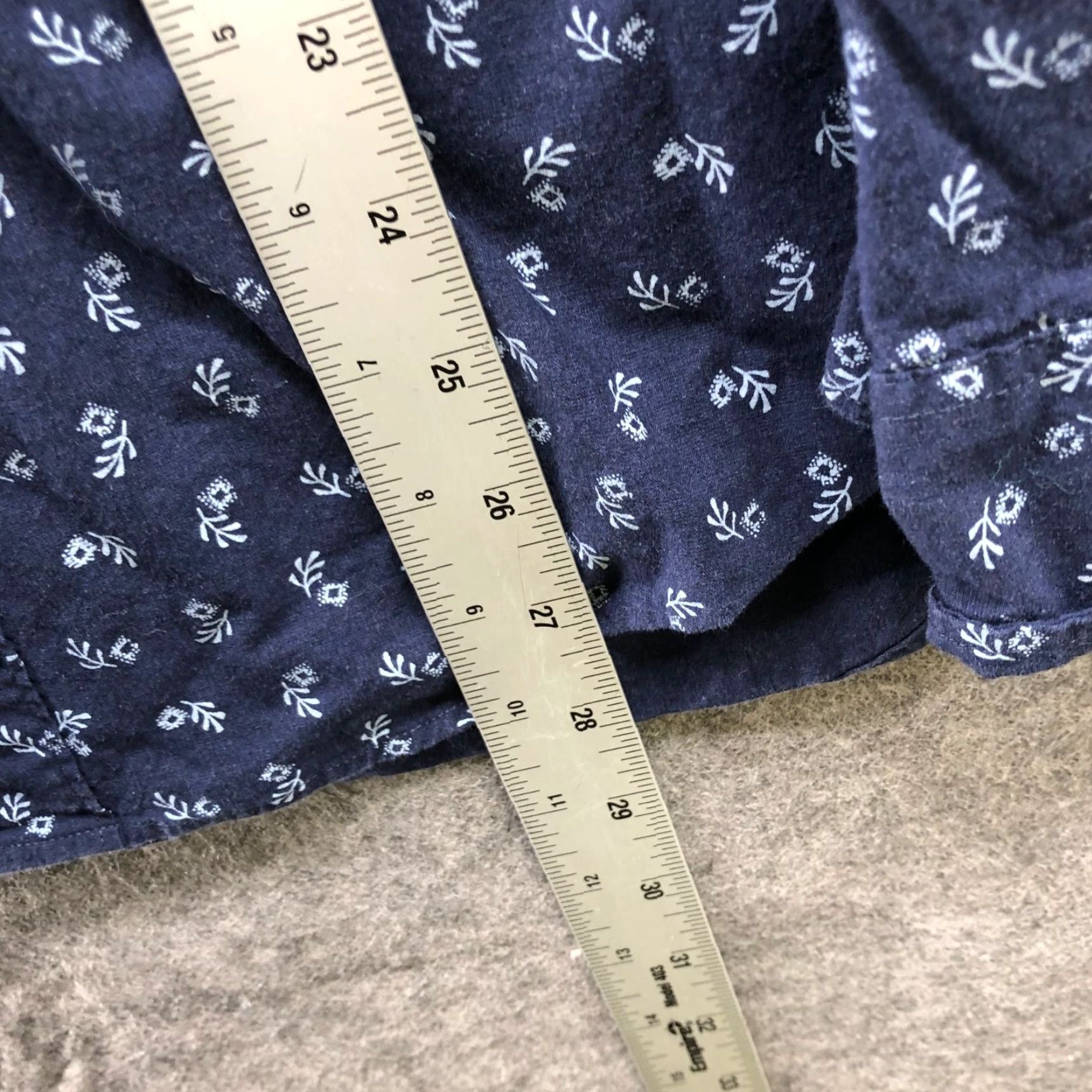 J.Crew J. Crew Button-Down Shirt Mens M Slim Navy Blue Floral Print Secret Long Sleeve Size US M / EU 48-50 / 2 - 8 Thumbnail