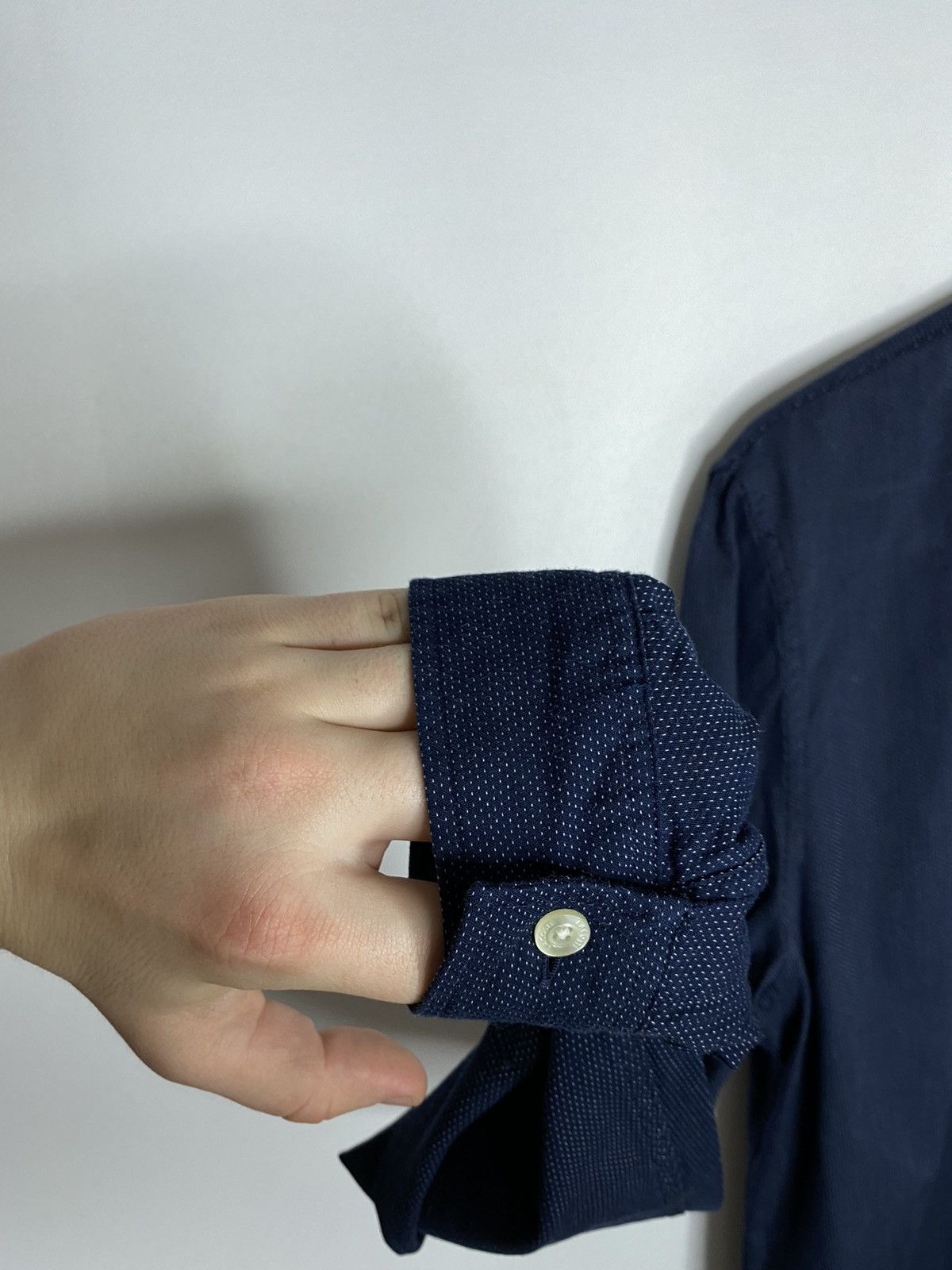 Other Lacoste France Navy Blue Shirt Long Sleeve Button Up Size US L / EU 52-54 / 3 - 8 Thumbnail