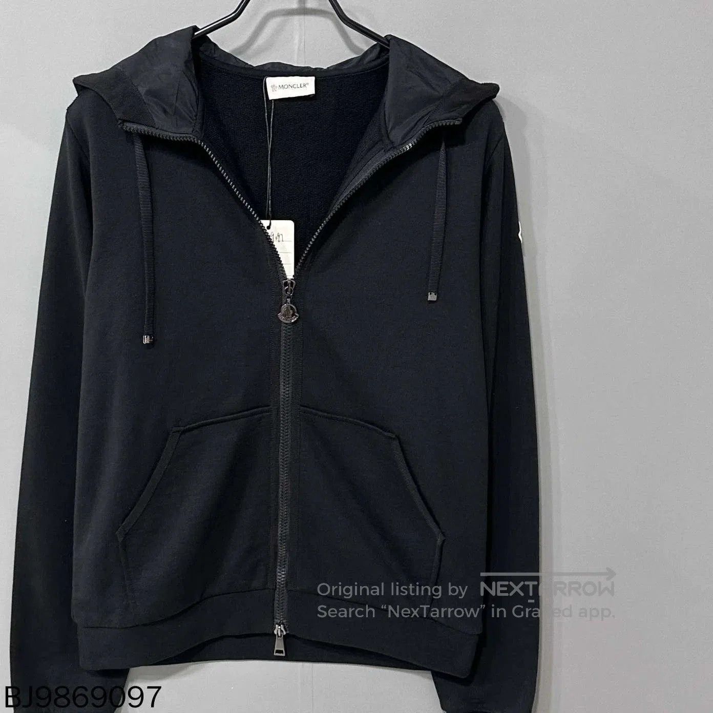 Moncler black logo zip hoodie from Moncler. Size US L / EU 52-54 / 3 - 5 Thumbnail