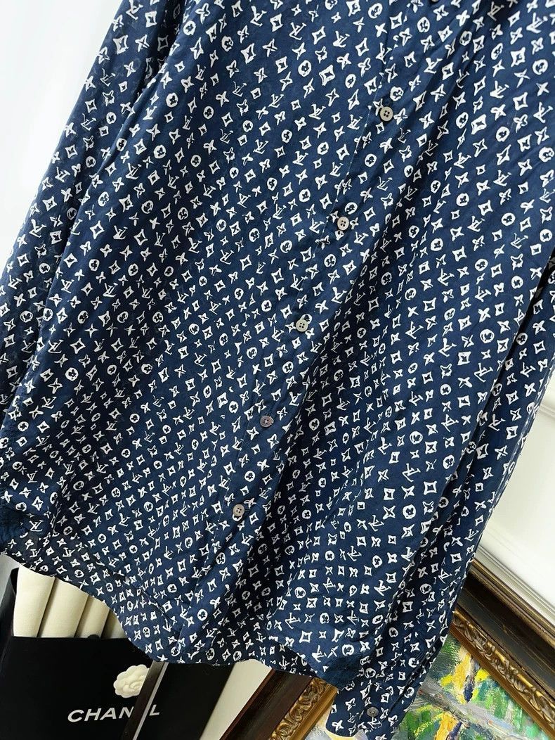Louis Vuitton LOUIS VUITTON Monogram Long Sleeve Shirt- Size XXS / US 00 / IT 34 - 4 Thumbnail