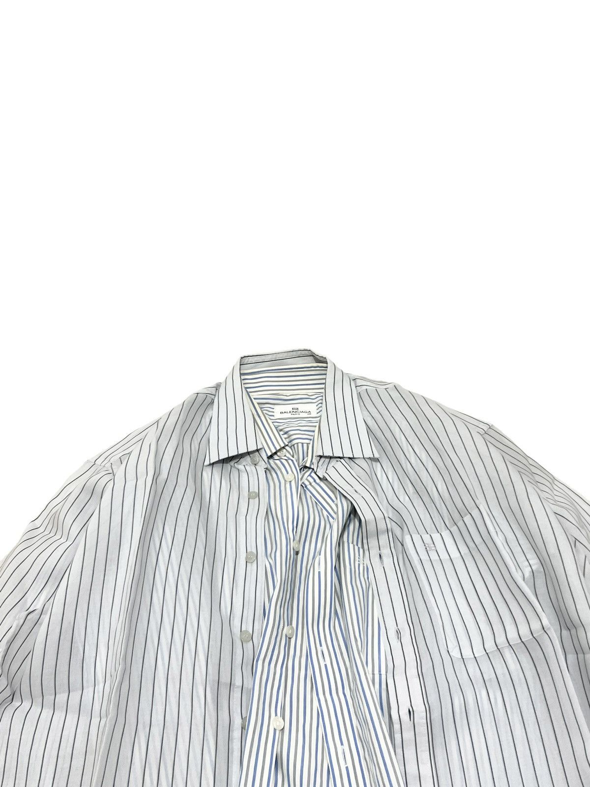 Balenciaga Balenciaga Hybrid Double Layer Shirt Size US L / EU 52-54 / 3 - 3 Thumbnail