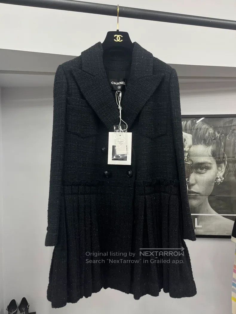 Chanel Rooftop series black suit dress