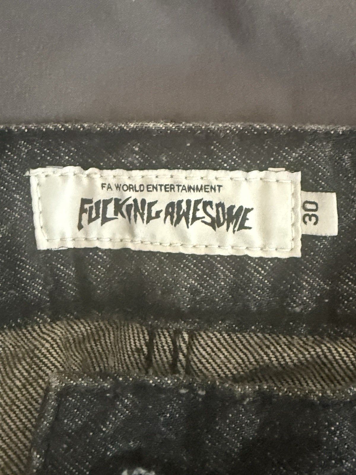 Fucking Awesome Black Pleated All Over Print Jeans Size 30 Size US 30 / EU 46 - 5 Thumbnail