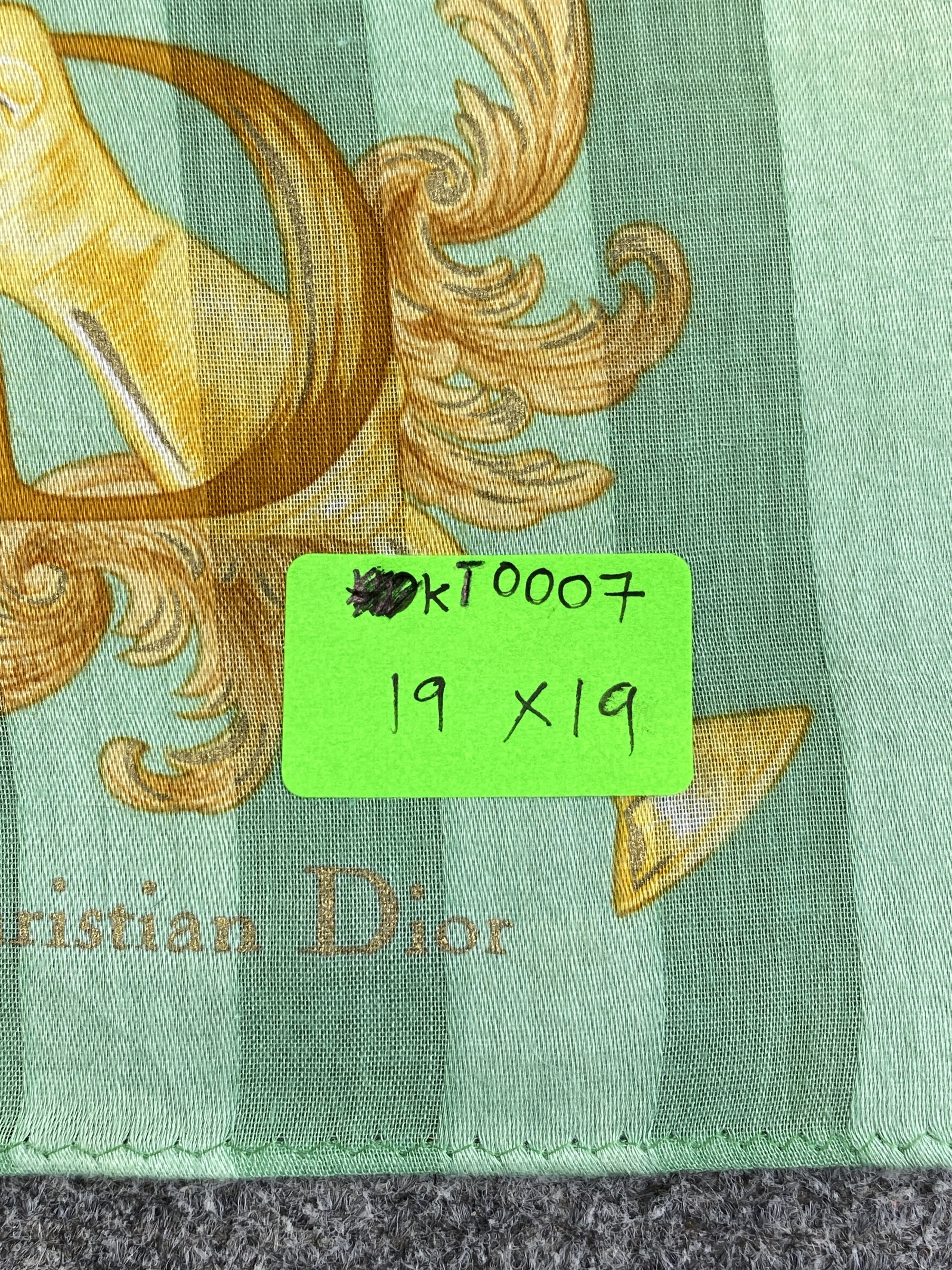 Dior Vintage Christian Dior Handkerchief / Neckerchief KT0007 Size ONE SIZE - 7 Thumbnail