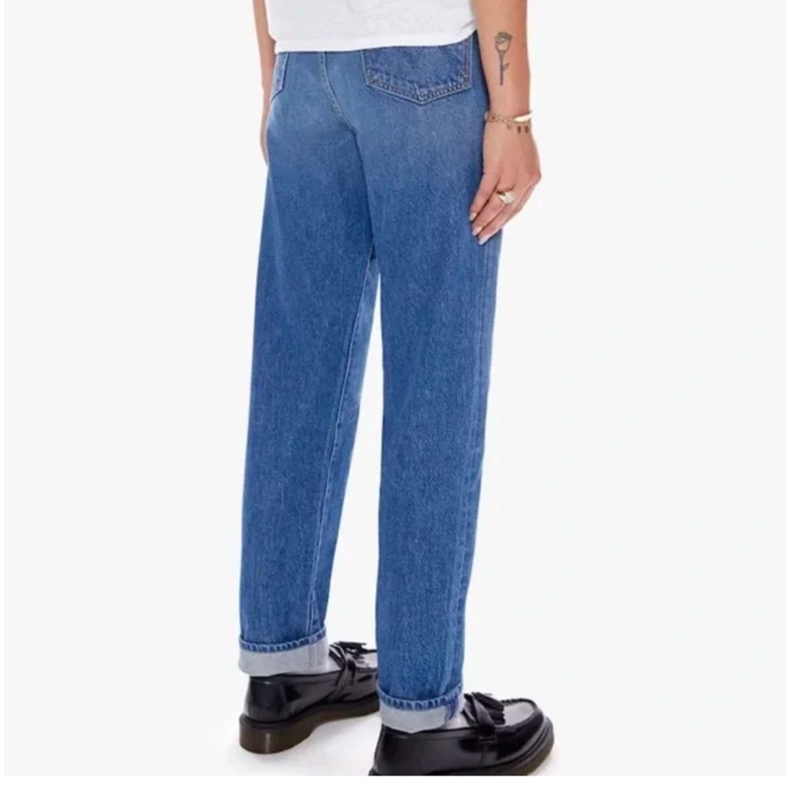 MOTHER NEW MOTHER SUPERIOR The Tune Up Hover Cuff Jean - 25 - $258 Size 25" / US 0 / IT 36 - 3 Thumbnail