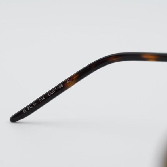Saint Laurent Paris Saint Laurent SL 312 M 014 Sunglasses Gold Square Frame Size ONE SIZE - 7 Thumbnail