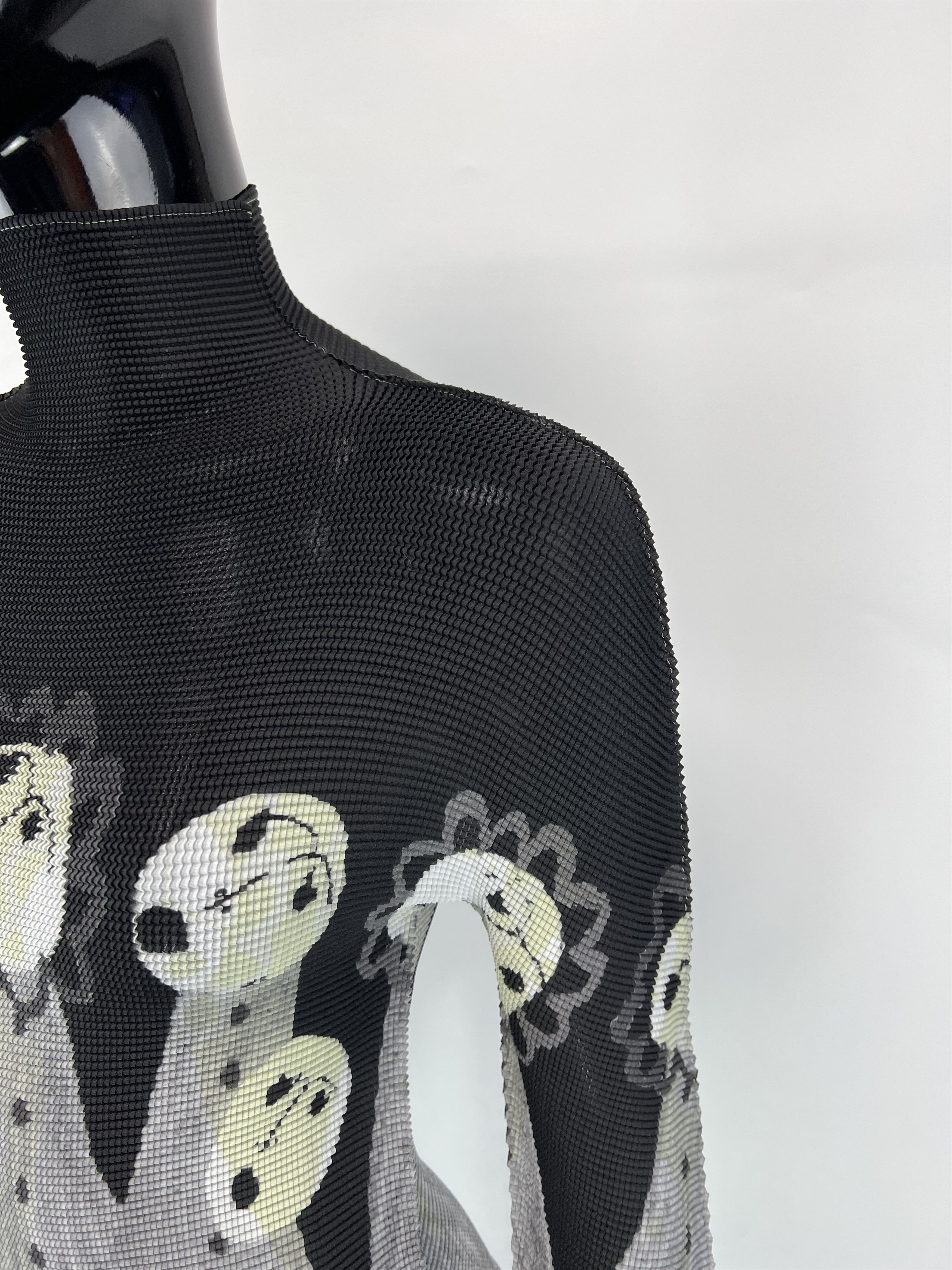 Issey Miyake Issey Miyake Pleated High Neck Long Sleeve Top Blouse Size ONE SIZE - 6 Thumbnail