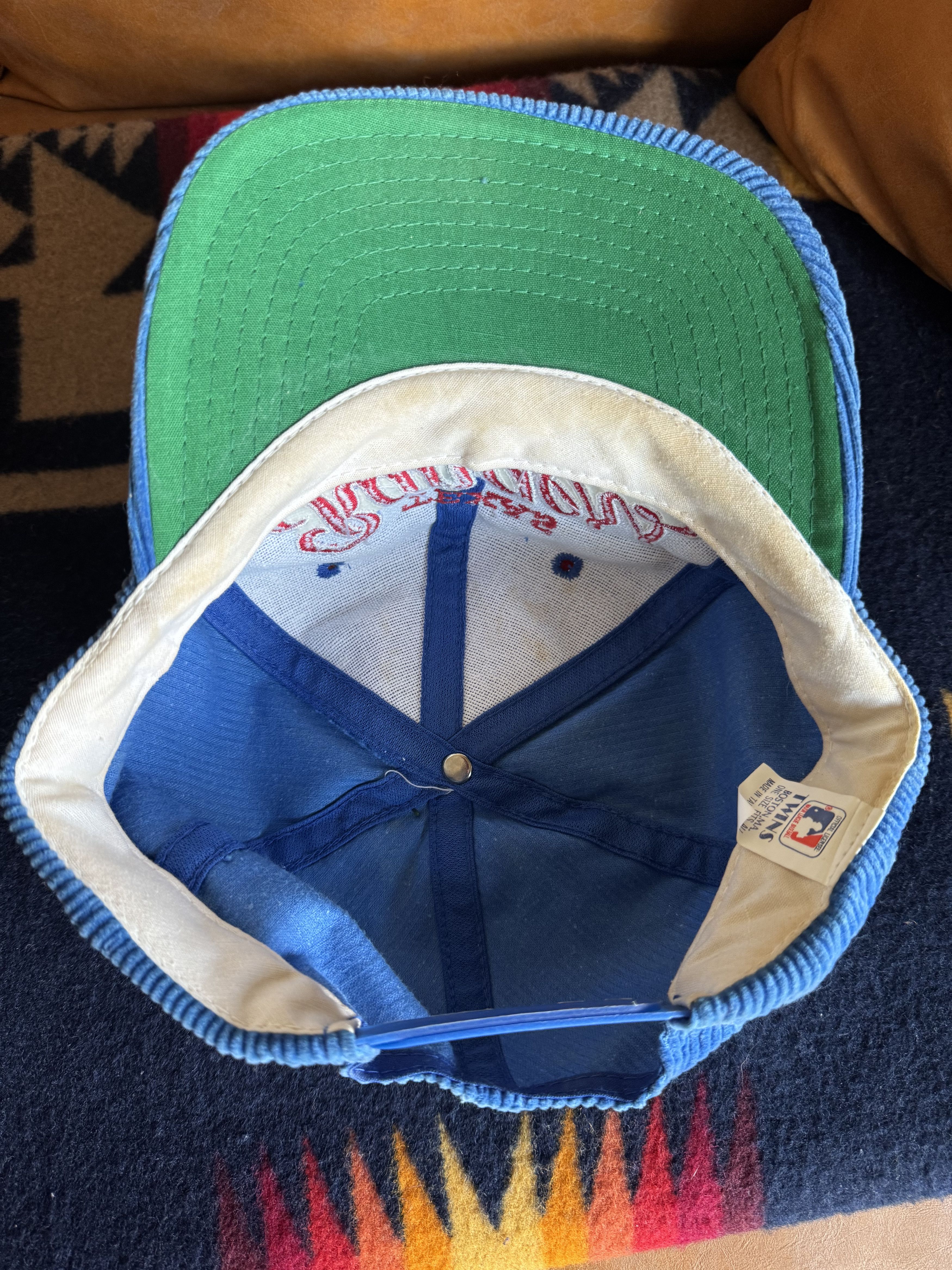 Vintage Vintage Texas Rangers Corduroy Hat - Blue Size ONE SIZE - 2 Thumbnail