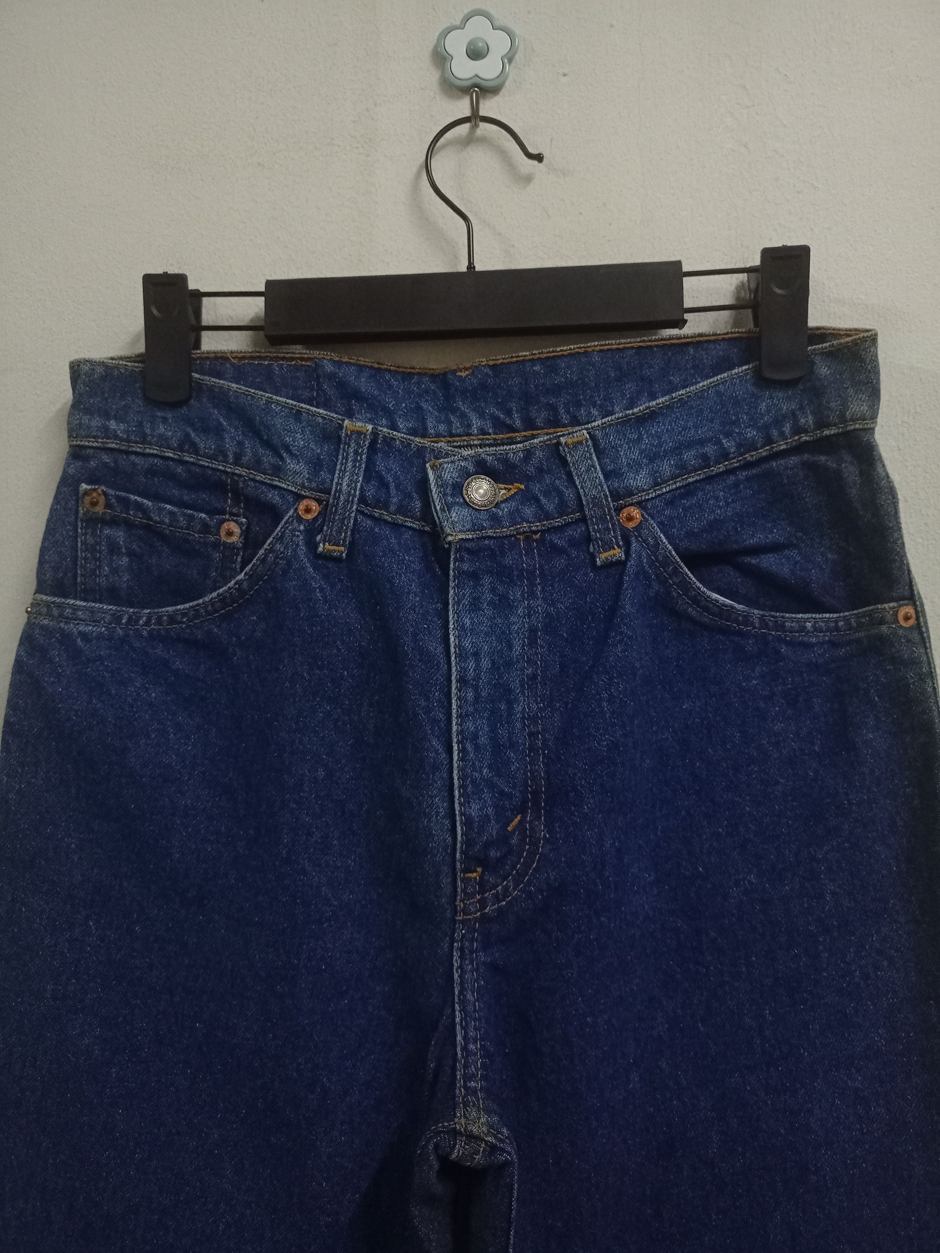 Levi's × Levi's Vintage Clothing Vintage Levis 505 Blue Wash Raw Denim Baggy Jeans 28x27 Size US 28 / EU 44 - 4 Thumbnail