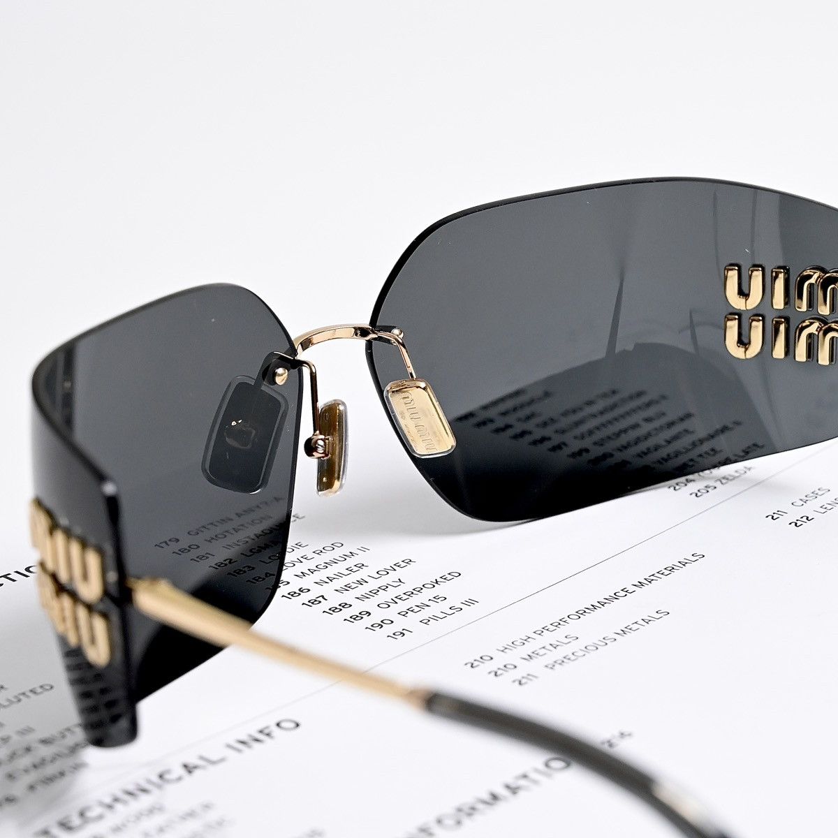 Miu Miu MIU MIU 0MU 54YS SUNGLASSES Size ONE SIZE - 4 Thumbnail