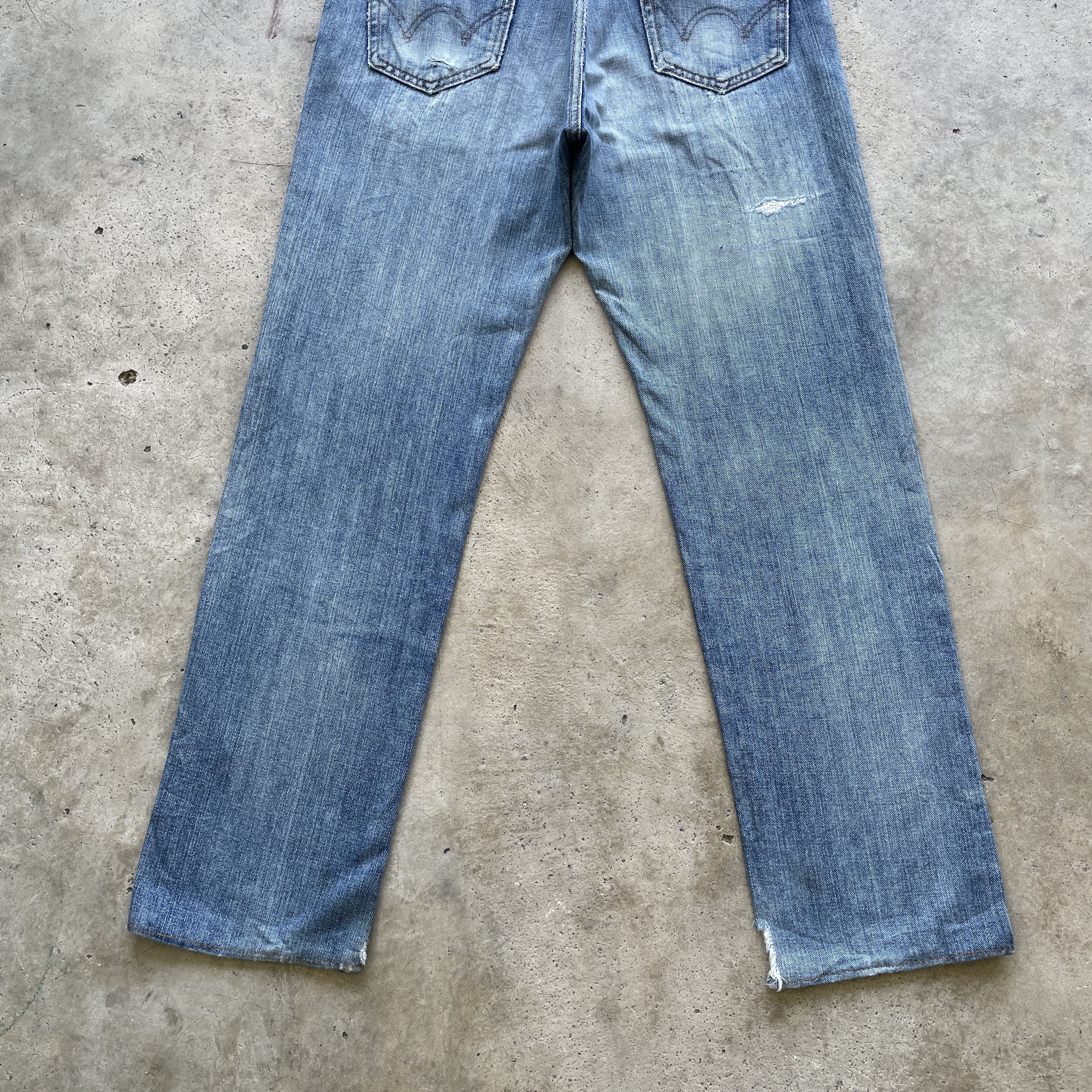 Edwin × Japanese Brand VINTAGE EDWIN FADED DENIM JEANS PANTS W32x30.5 Size US 32 / EU 48 - 10 Thumbnail