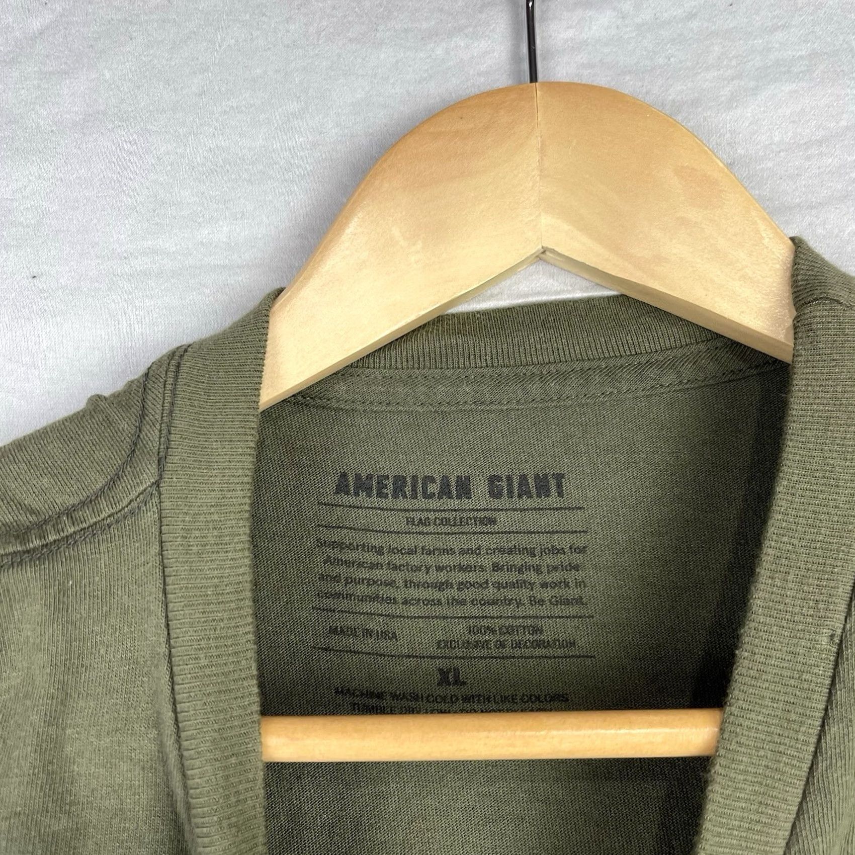 Vintage American Giant Shirt Mens XL Green Flag Collection Made In USA Size US XL / EU 56 / 4 - 7 Thumbnail