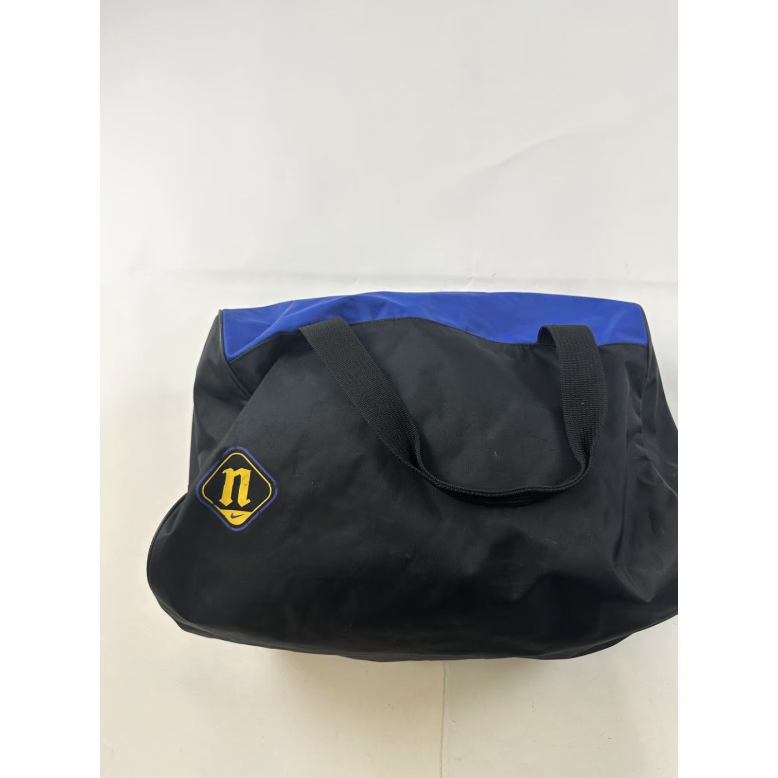 Nike VINTAGE Nike Duffle Bag Black Blue Gym Equipment Size ONE SIZE - 3 Thumbnail