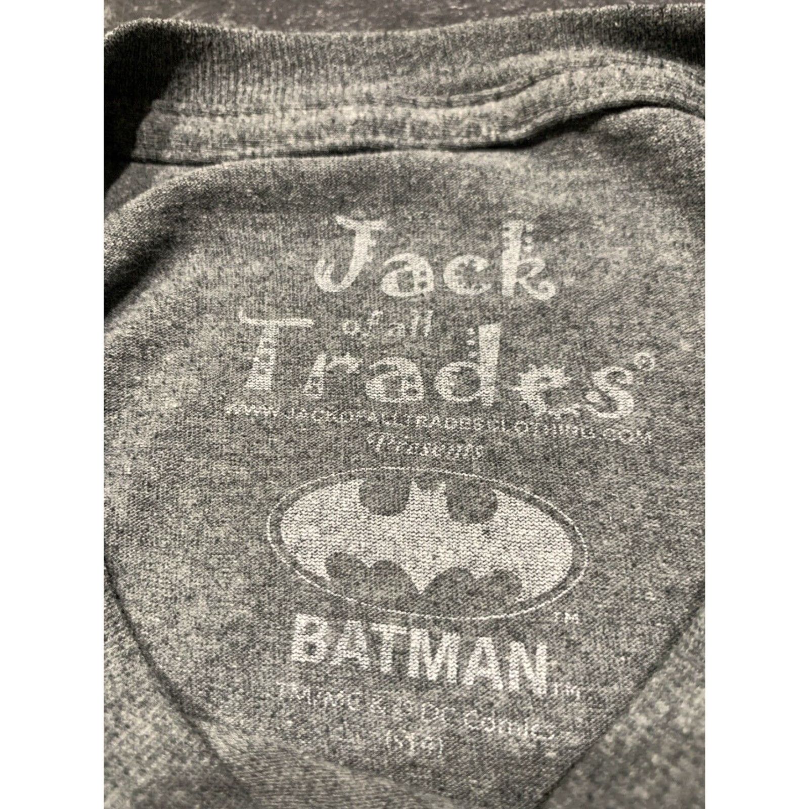 Vintage VINTAGE Jack Of All Trades Batman Joker Graffiti T-Shirt Gray Large Mens Size US L / EU 52-54 / 3 - 6 Thumbnail