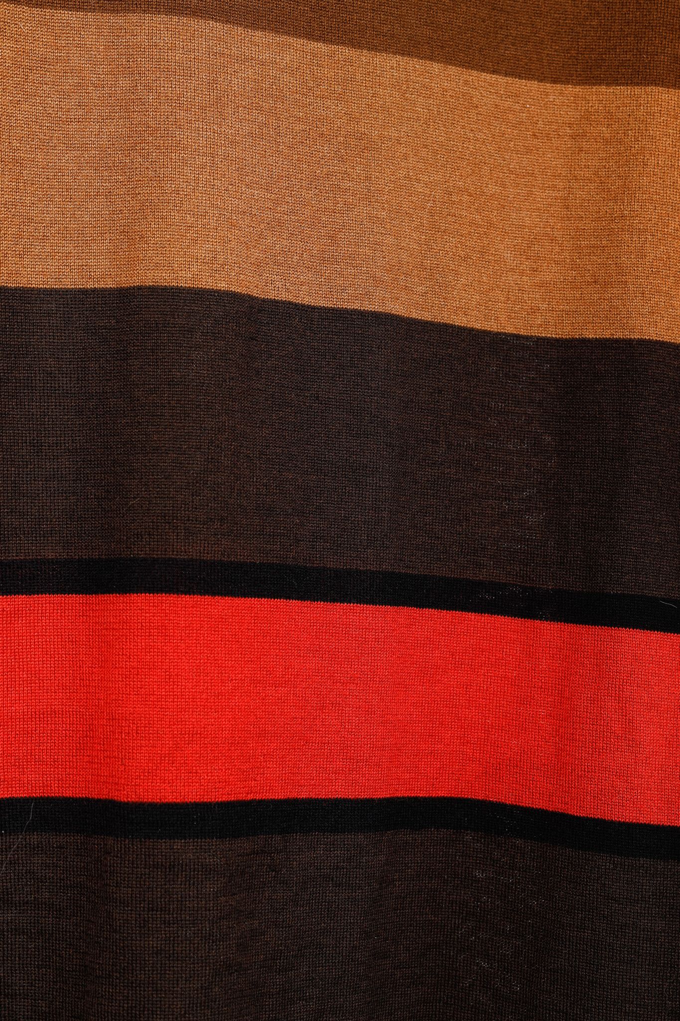 Akris Akris PF/13 Brown Striped Cashmere & Silk Sweater Size L / US 10 / IT 46 - 7 Thumbnail