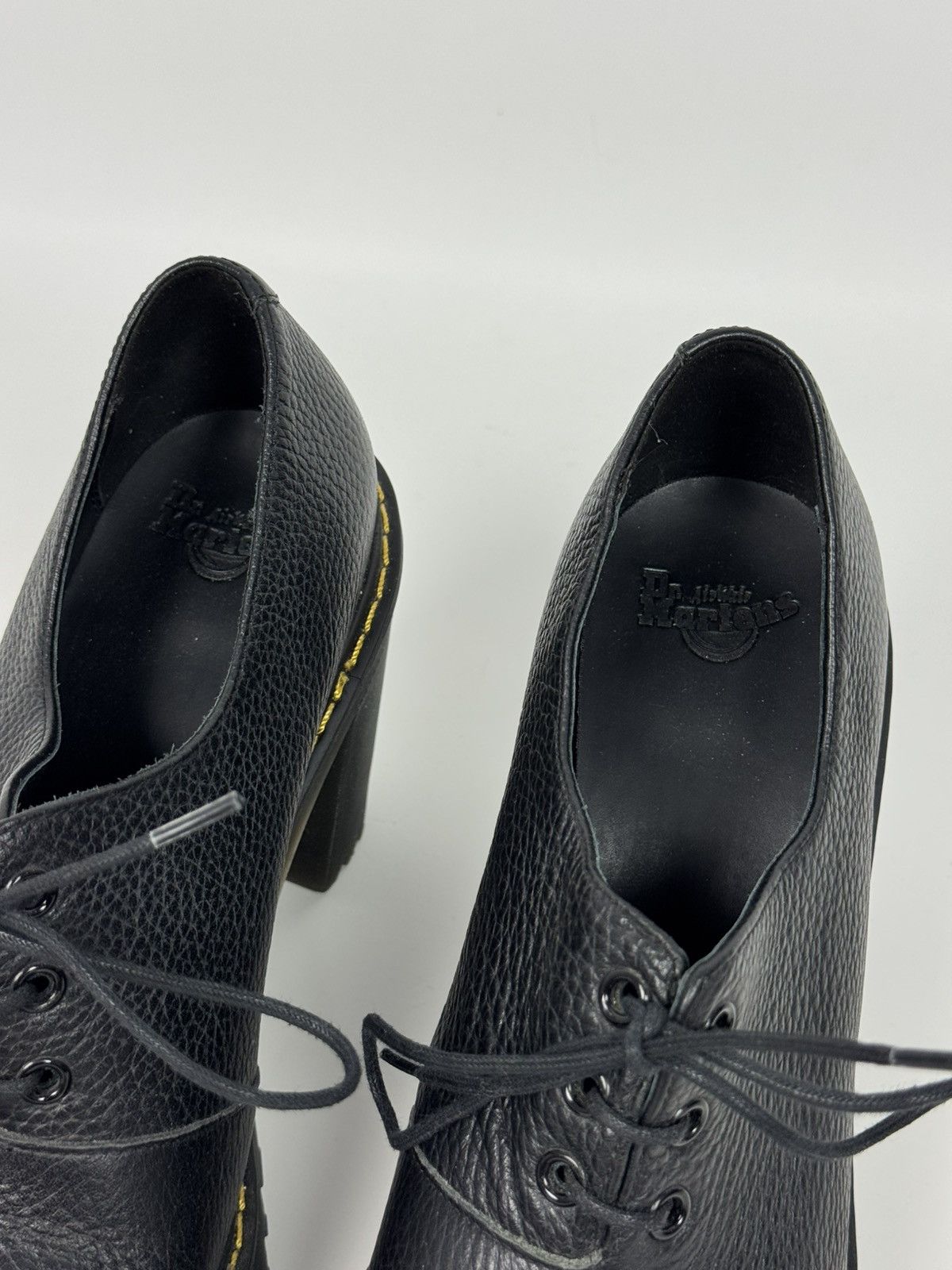 Dr. Martens Dr. Martens Salome II Leather Platforms Heels Shoes Size US 10 / IT 40 - 6 Thumbnail