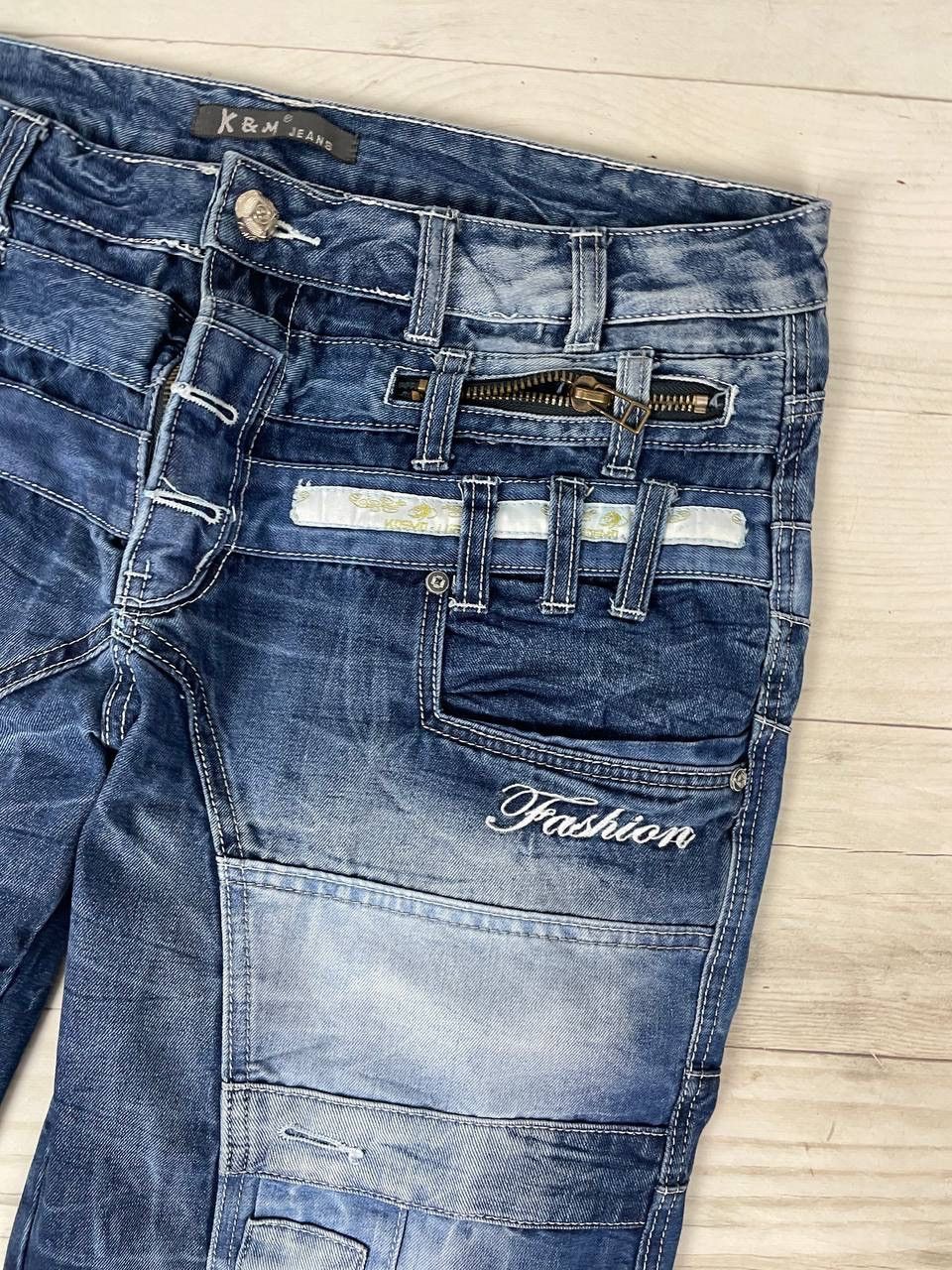 Japanese Brand Kosmo Lupo Distressed Gothic Punk Denim Jeans Japan Y2K Size US 38 / EU 54 - 15 Thumbnail