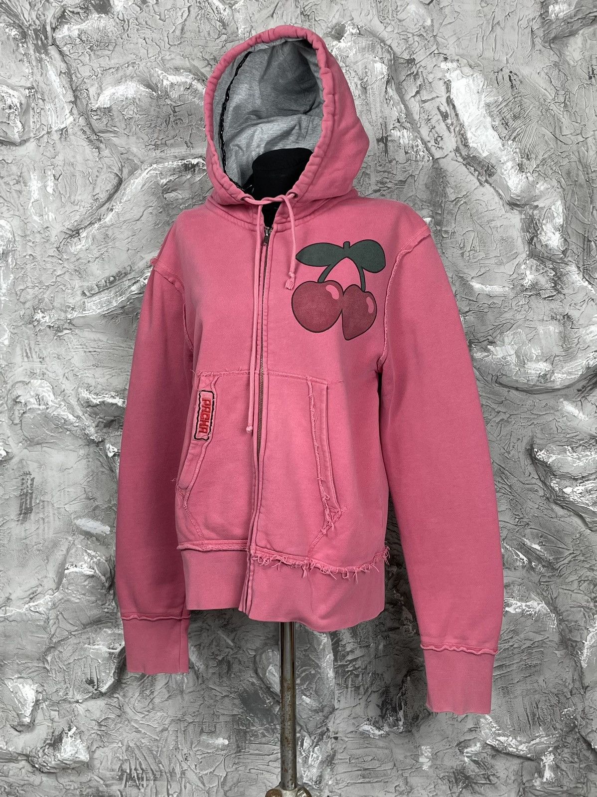 20471120 × Japanese Brand Y2K Cherry Logo Ripped Zip Hoodie Hysteric Glamour Style Size US S / EU 44-46 / 1 - 1 Thumbnail