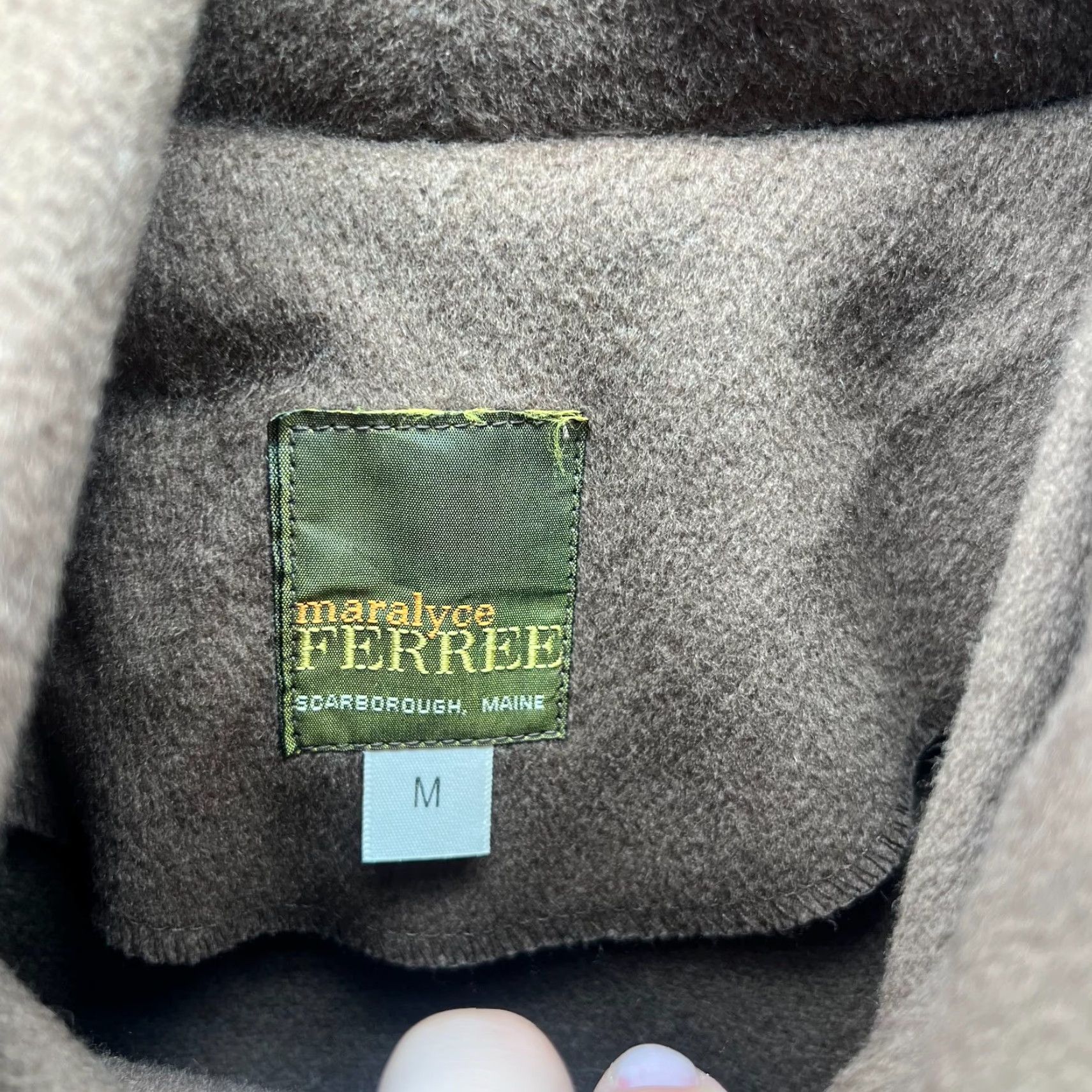 Vintage VINTAGE Maralyce Ferree Coat Womens Medium Brown Wool Blend Button Front Jacket Winter Coat Size M / US 6-8 / IT 42-44 - 4 Thumbnail