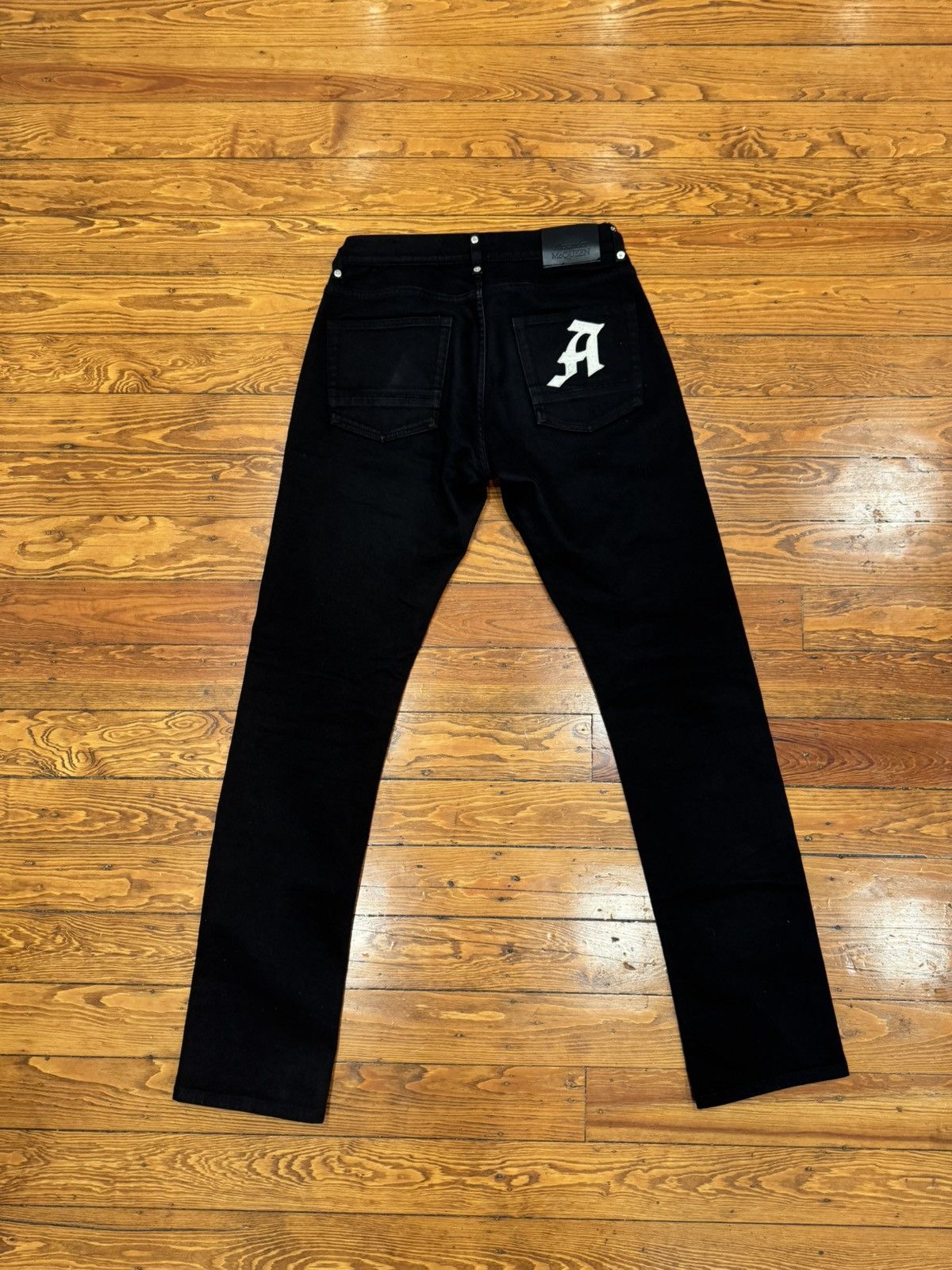 Alexander McQueen black biker jeans Size US 30 / EU 46 - 6 Thumbnail