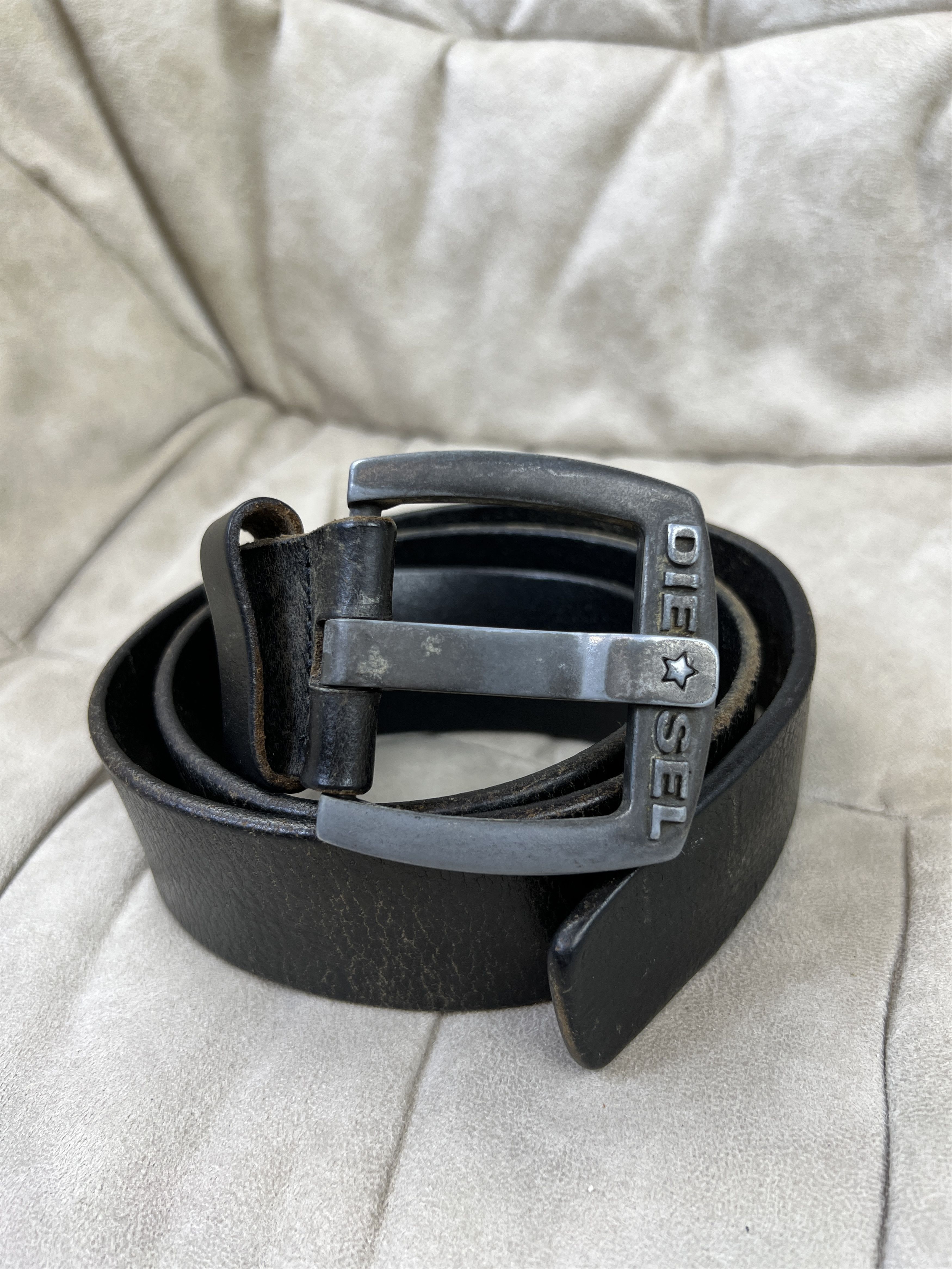 Diesel Vintage y2k Diesel Spell Logo Buckle Leather Belt Size ONE SIZE - 5 Thumbnail