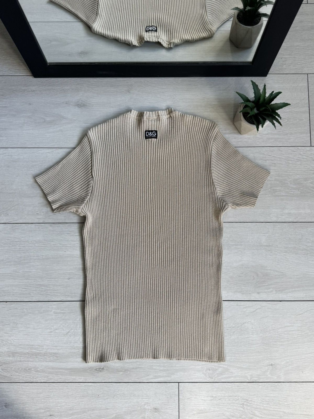Dolce & Gabbana Vintage Dolce & Gabbana Knitted T-shirt Size M / US 6-8 / IT 42-44 - 2 Thumbnail