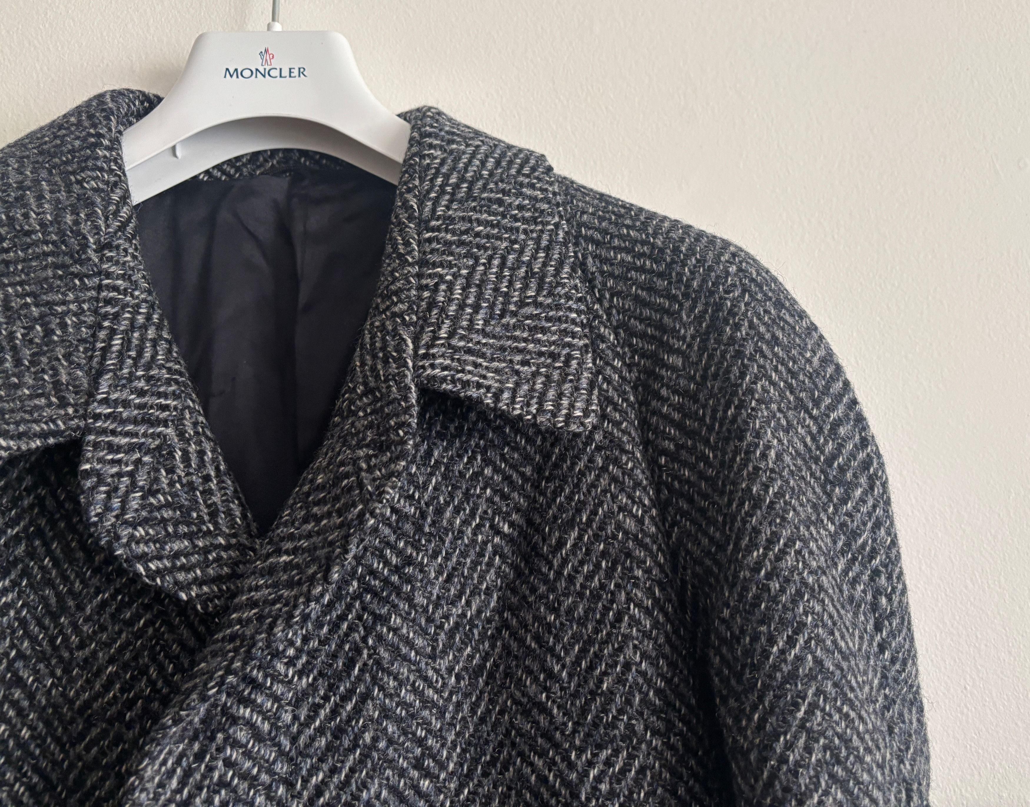 Vintage Haute Rive Paris Herringbone Belted Balmacaan Overcoat Size US M / EU 48-50 / 2 - 4 Thumbnail