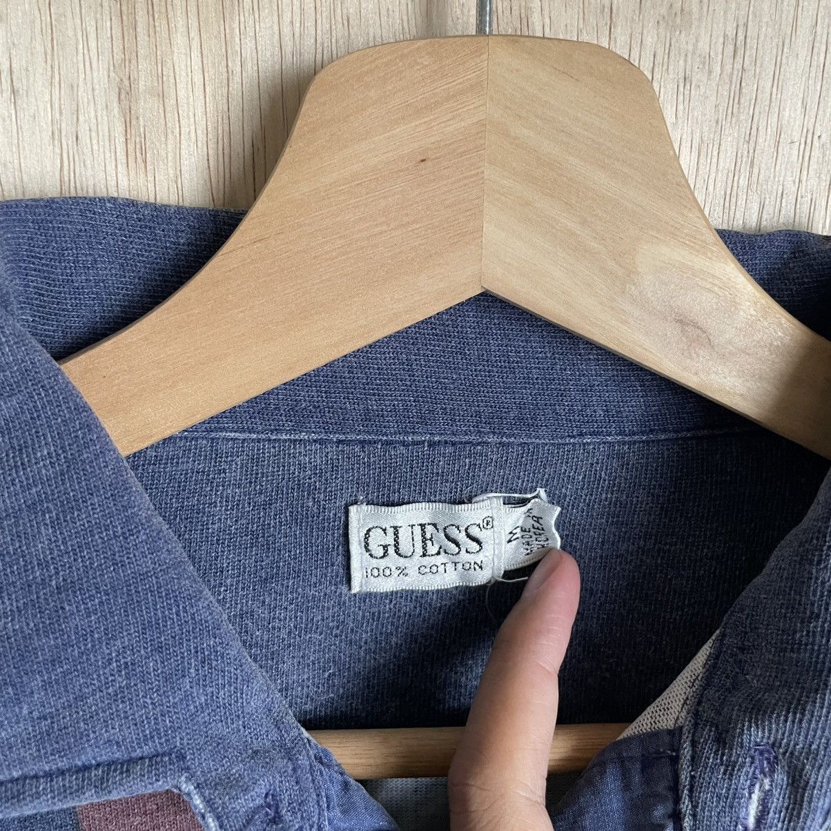 Guess VINTAGE Guess Plaid Rugby Shirt 🍒 Size US M / EU 48-50 / 2 - 4 Thumbnail