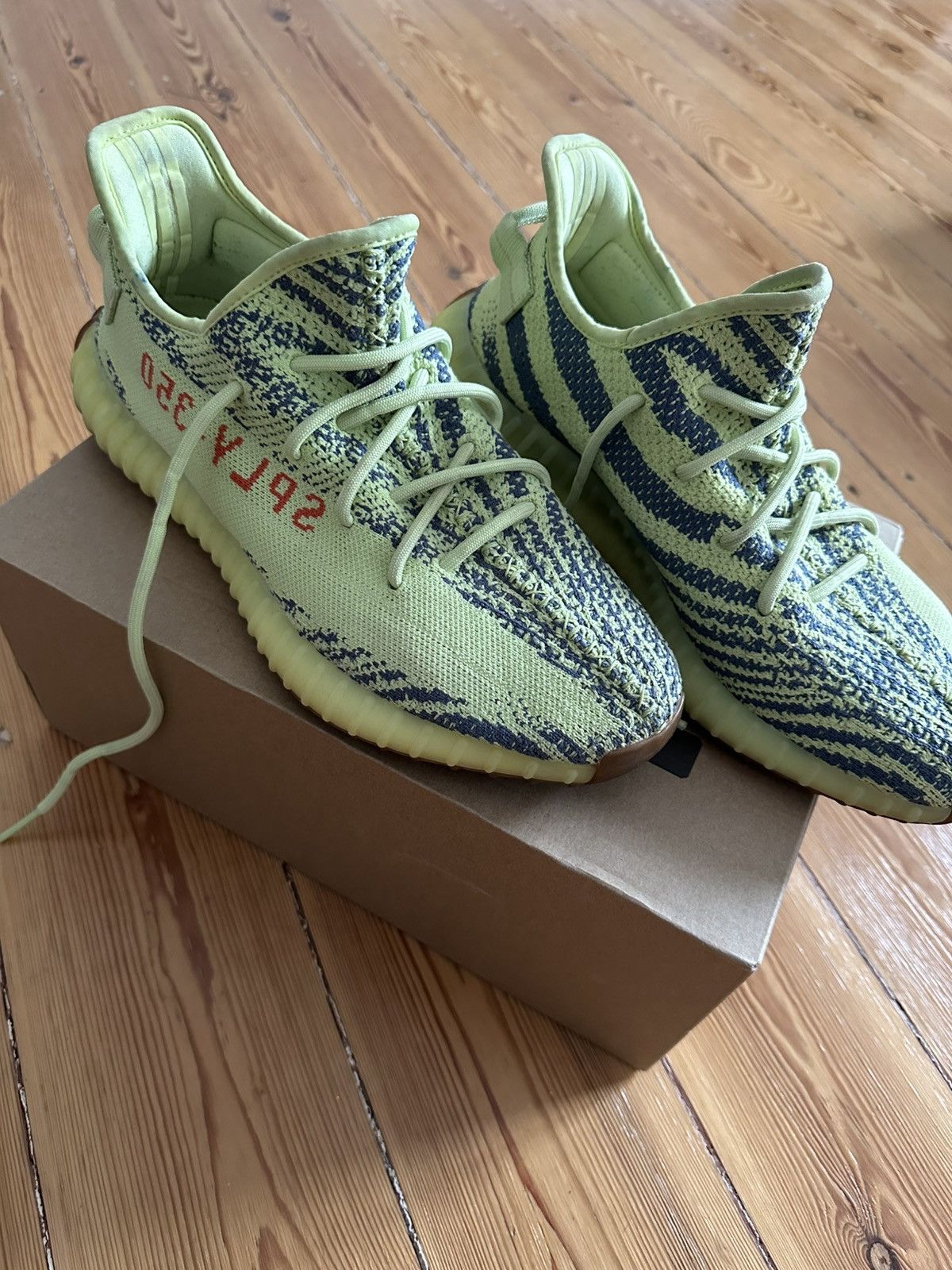 Adidas Adidas Jeezy Boost 350 v2 frozen yellow Size us 10 eu 44 Size US 10 / EU 43 - 1 Thumbnail