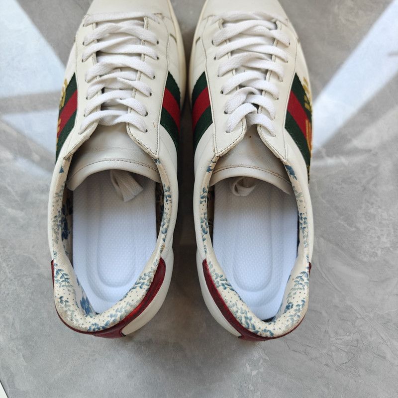 Gucci Gucci Ace Floral Print Sneakers for Men - Size US 9 / EU 42 - 9 Thumbnail