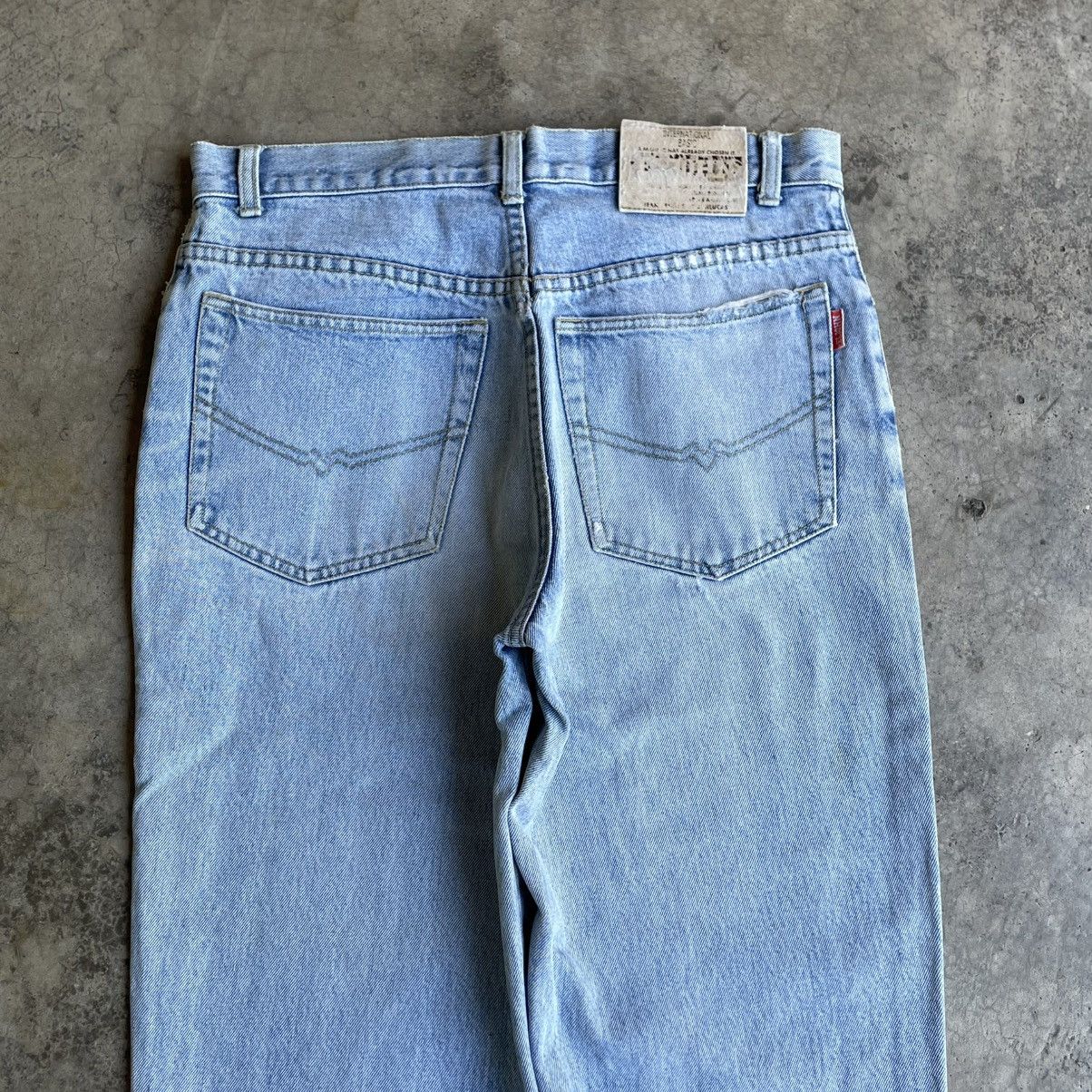Japanese Brand 🔥Vintage 80s EL JOHN Stoned Washed Ripped Distress Jeans Size US 32 / EU 48 - 5 Thumbnail