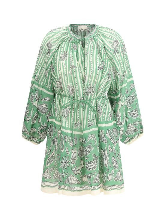 ALEMAIS ALEMAIS Women Dresses 4251D STRIPE GREEN Size M / US 6-8 / IT 42-44 - 1 Thumbnail